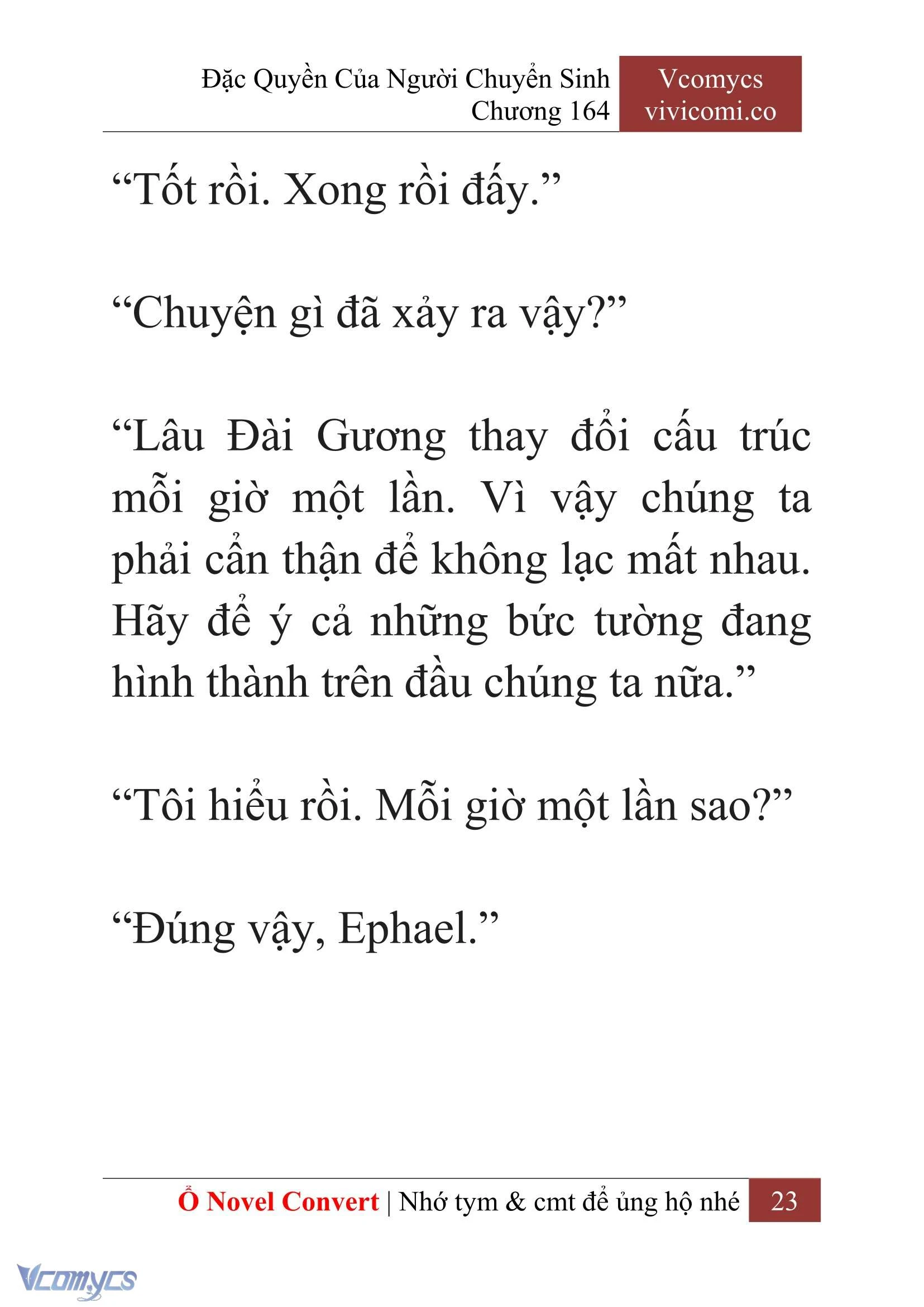 [Novel] Đặc Quyền Của Người Chuyển Sinh Chapter  164 - 25