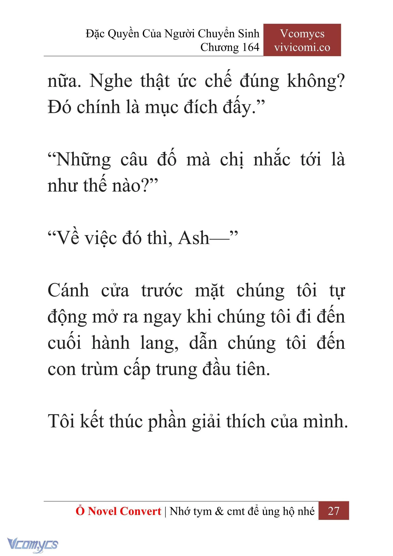 [Novel] Đặc Quyền Của Người Chuyển Sinh Chapter  164 - 29