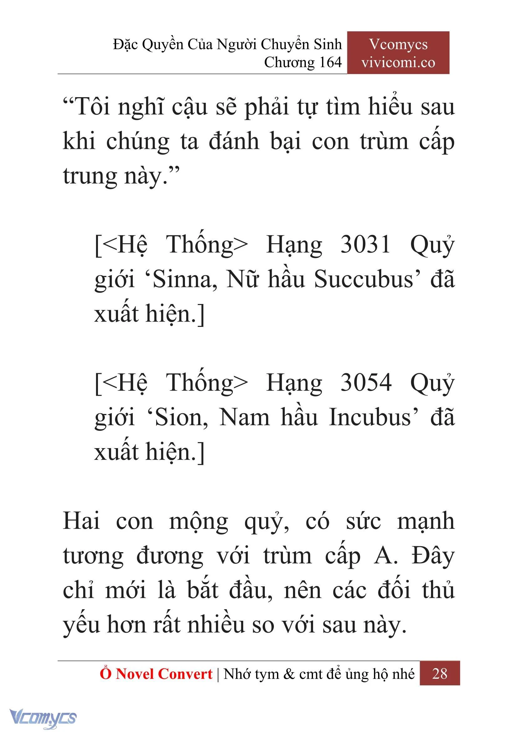 [Novel] Đặc Quyền Của Người Chuyển Sinh Chapter  164 - 30
