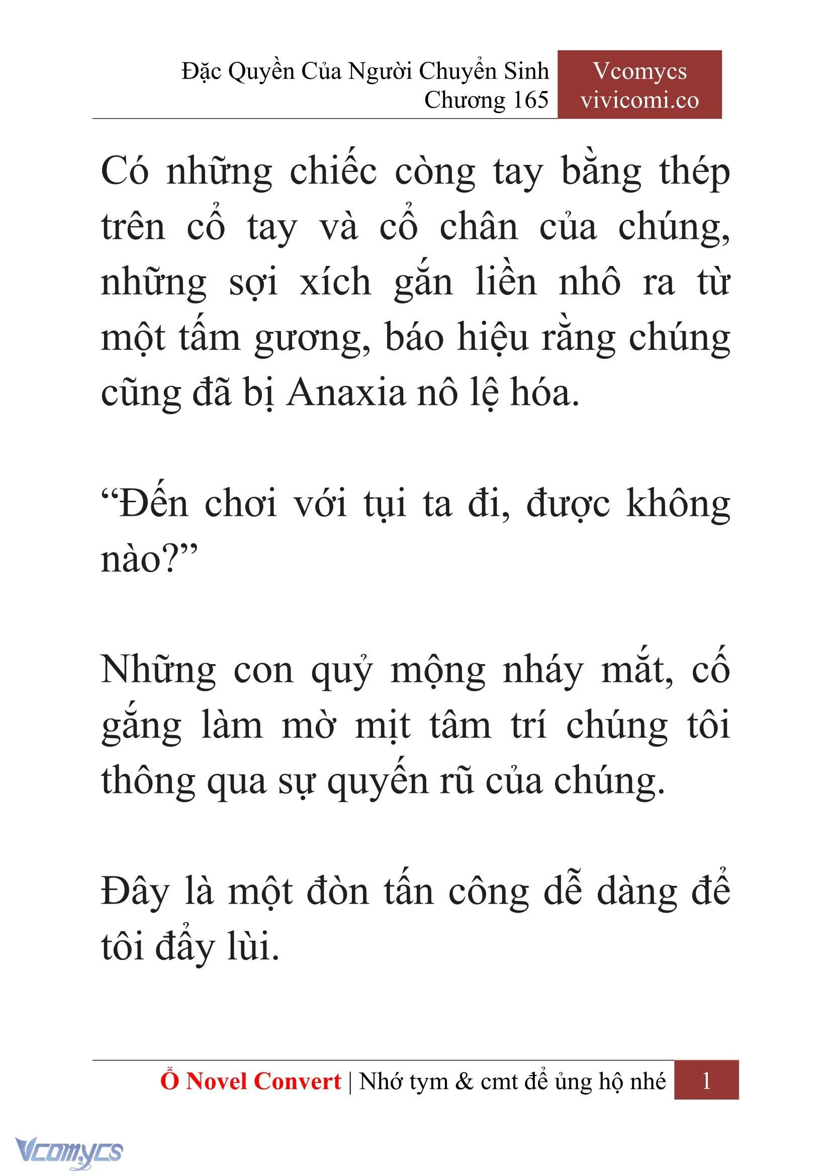 [Novel] Đặc Quyền Của Người Chuyển Sinh Chapter  165 - 3