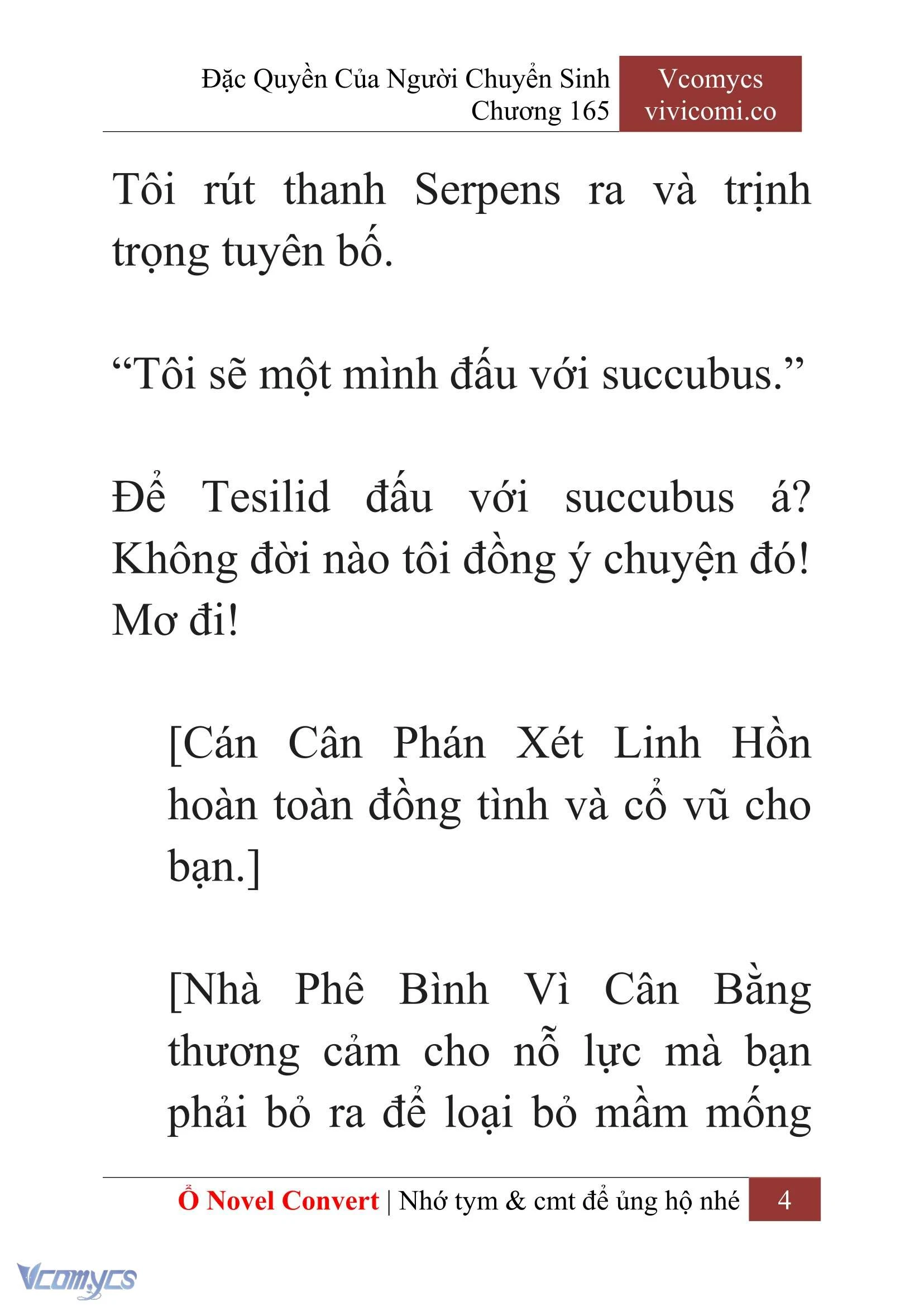 [Novel] Đặc Quyền Của Người Chuyển Sinh Chapter  165 - 6