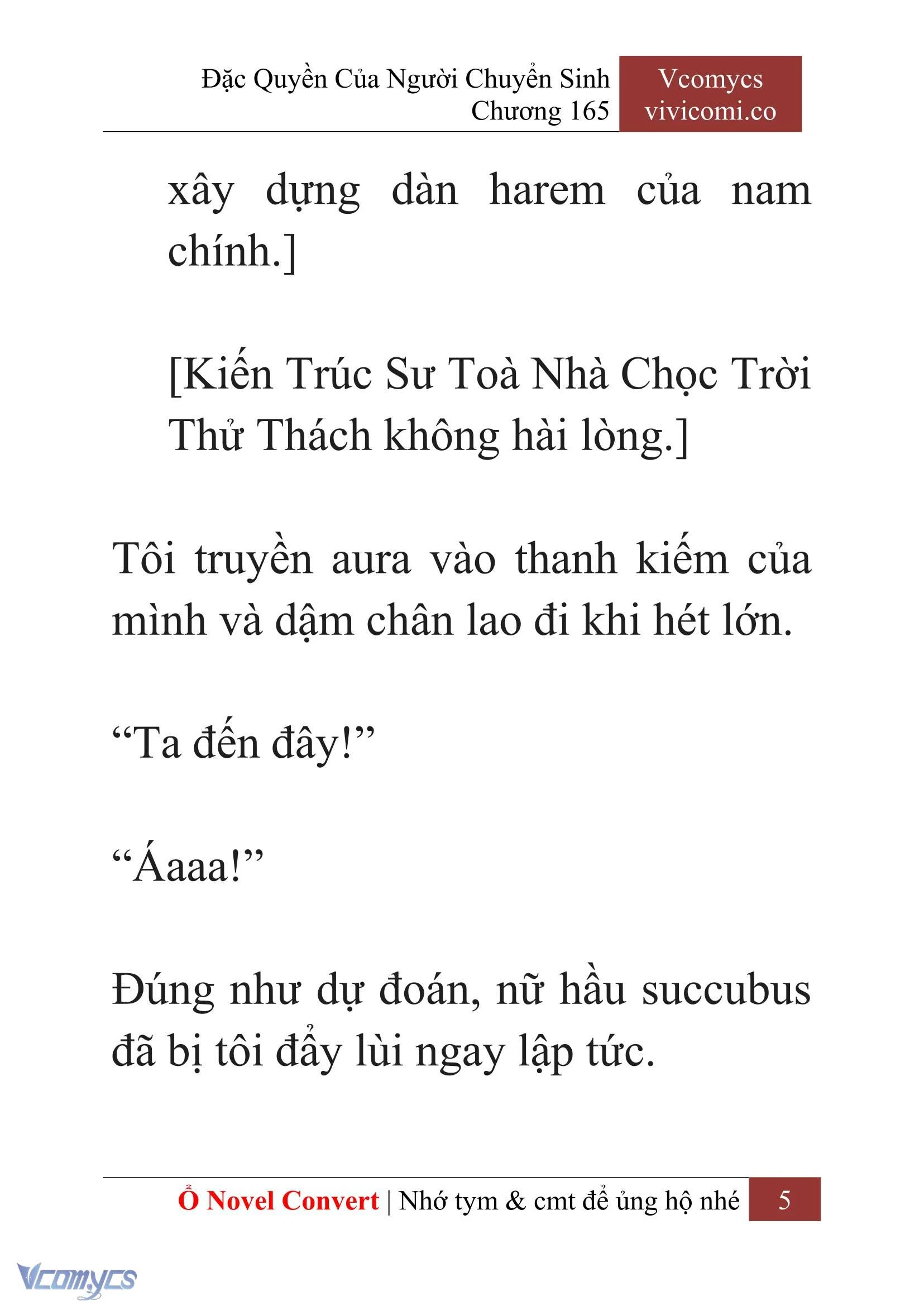 [Novel] Đặc Quyền Của Người Chuyển Sinh Chapter  165 - 7