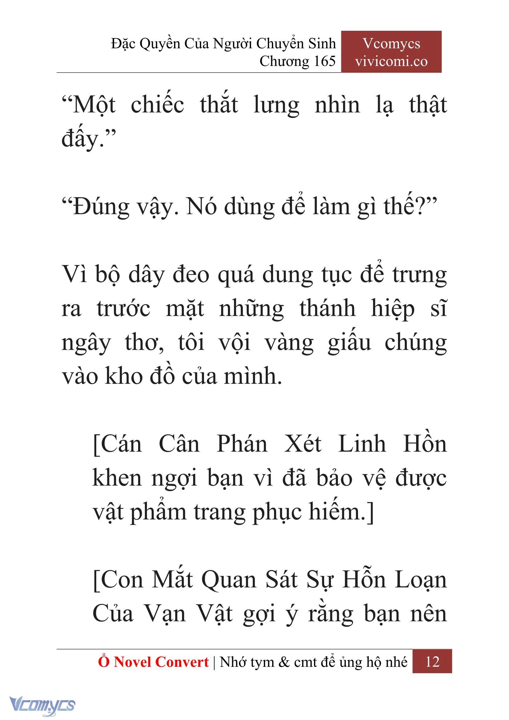 [Novel] Đặc Quyền Của Người Chuyển Sinh Chapter  165 - 14