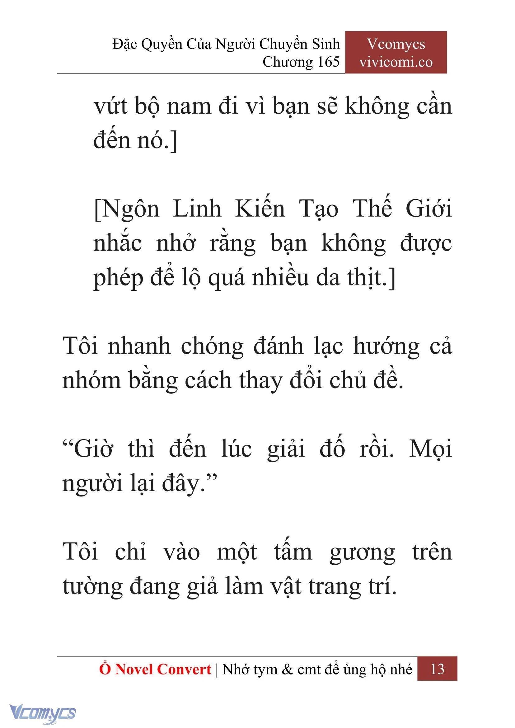 [Novel] Đặc Quyền Của Người Chuyển Sinh Chapter  165 - 15
