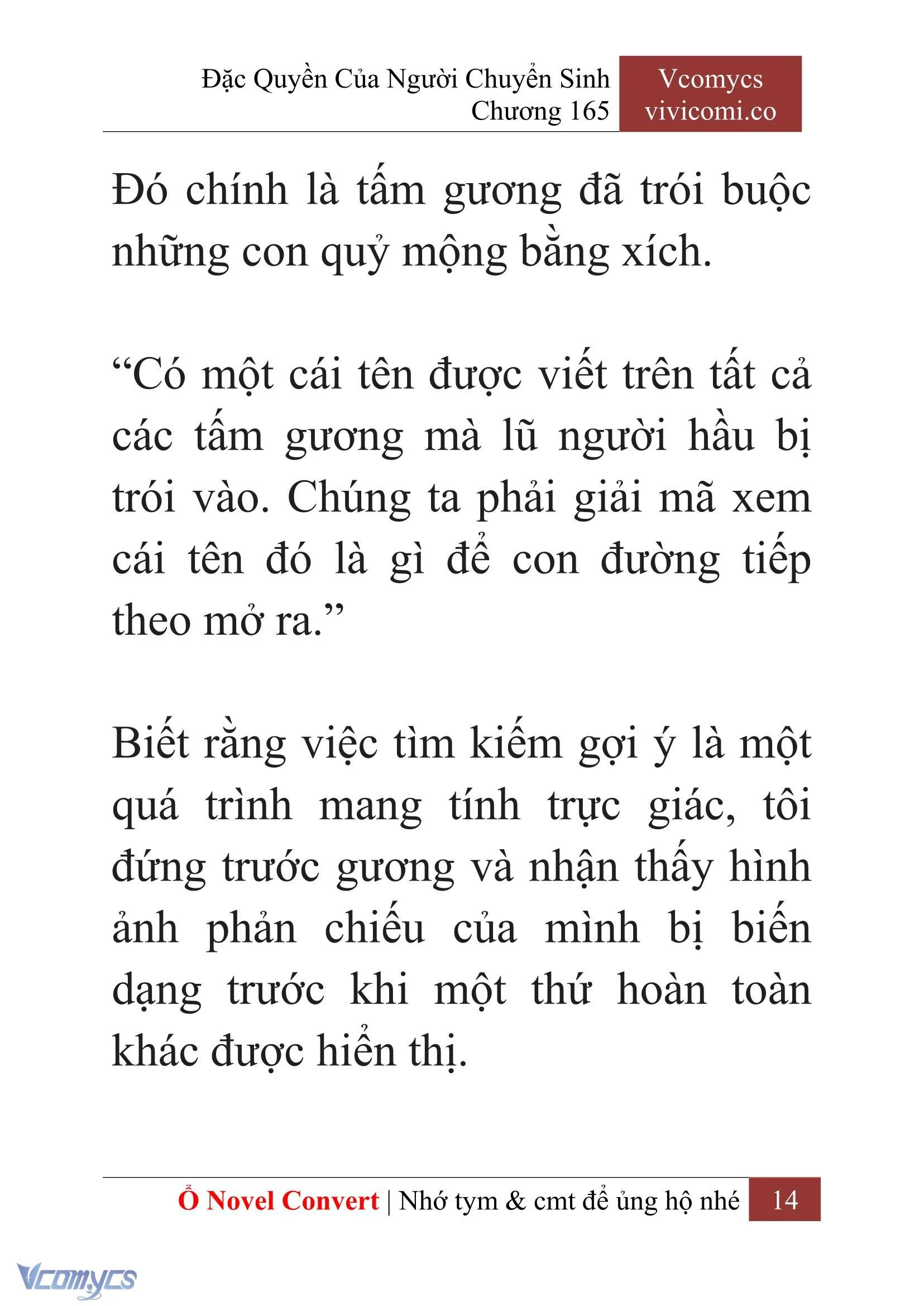 [Novel] Đặc Quyền Của Người Chuyển Sinh Chapter  165 - 16