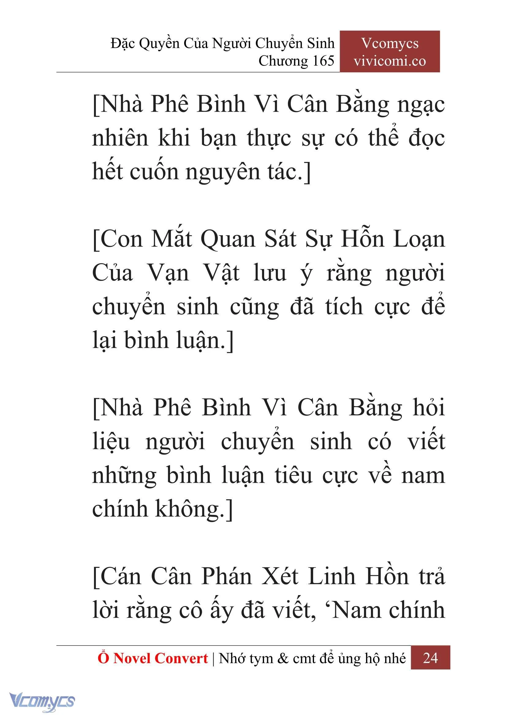[Novel] Đặc Quyền Của Người Chuyển Sinh Chapter  165 - 26
