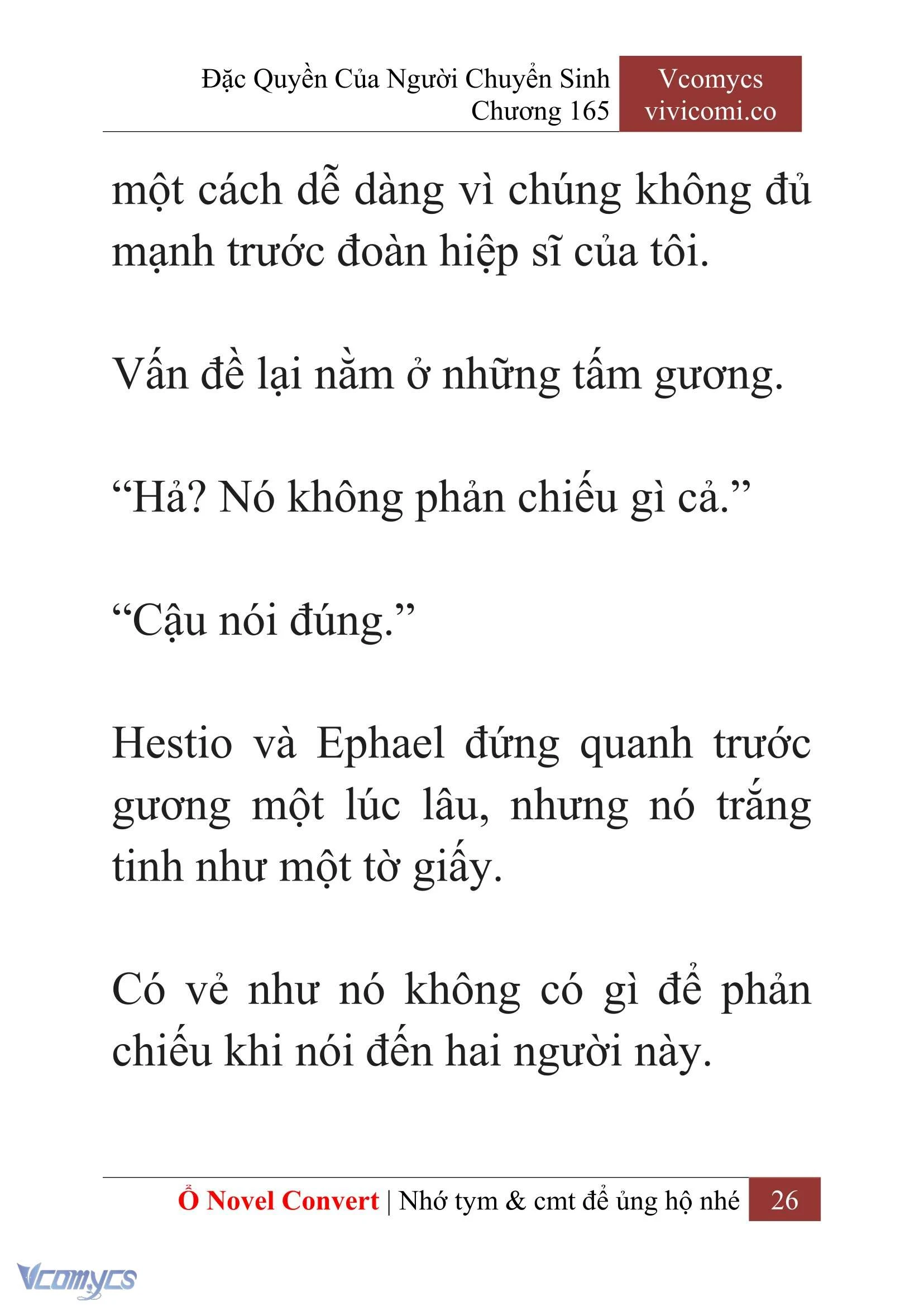 [Novel] Đặc Quyền Của Người Chuyển Sinh Chapter  165 - 28