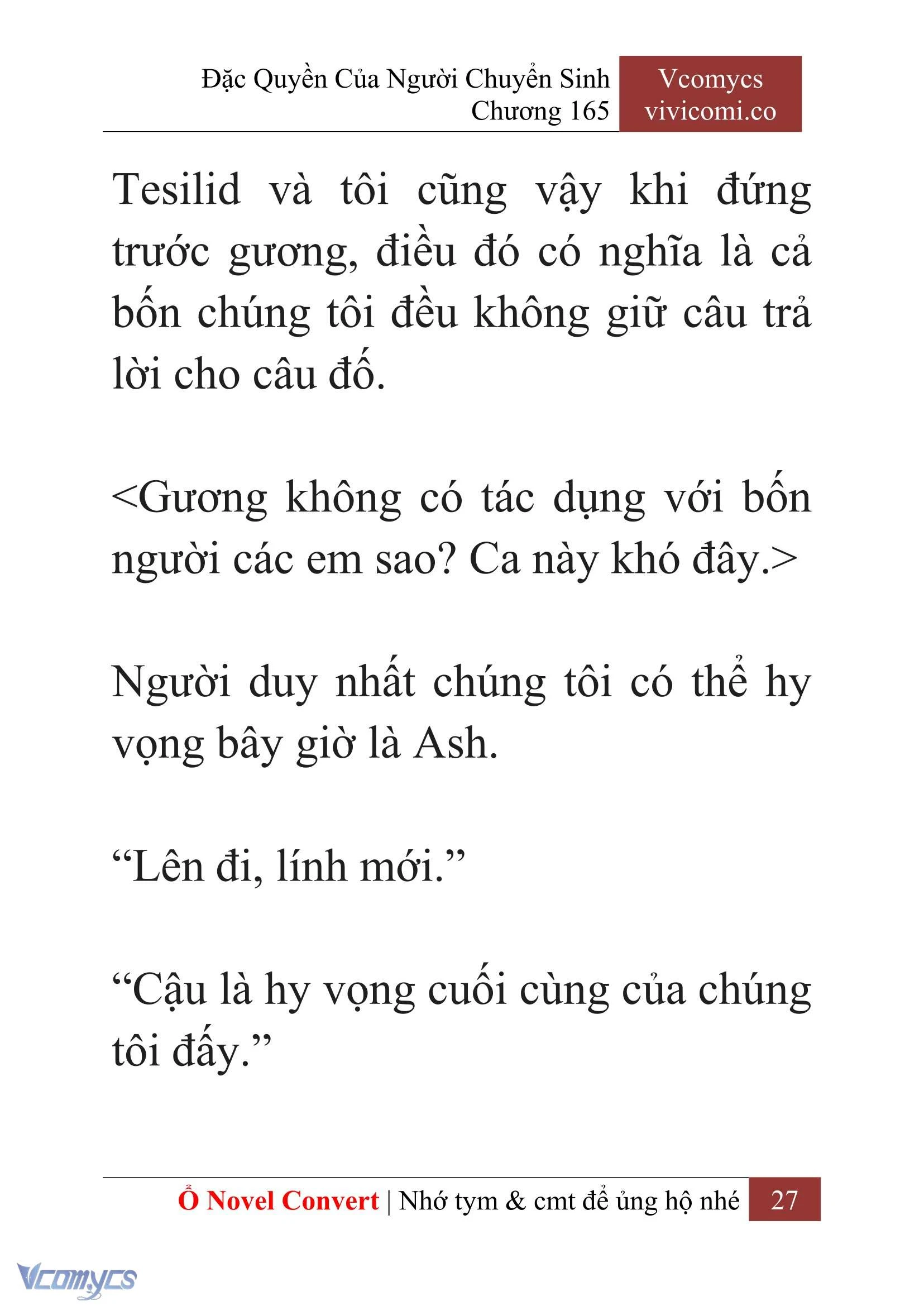 [Novel] Đặc Quyền Của Người Chuyển Sinh Chapter  165 - 29