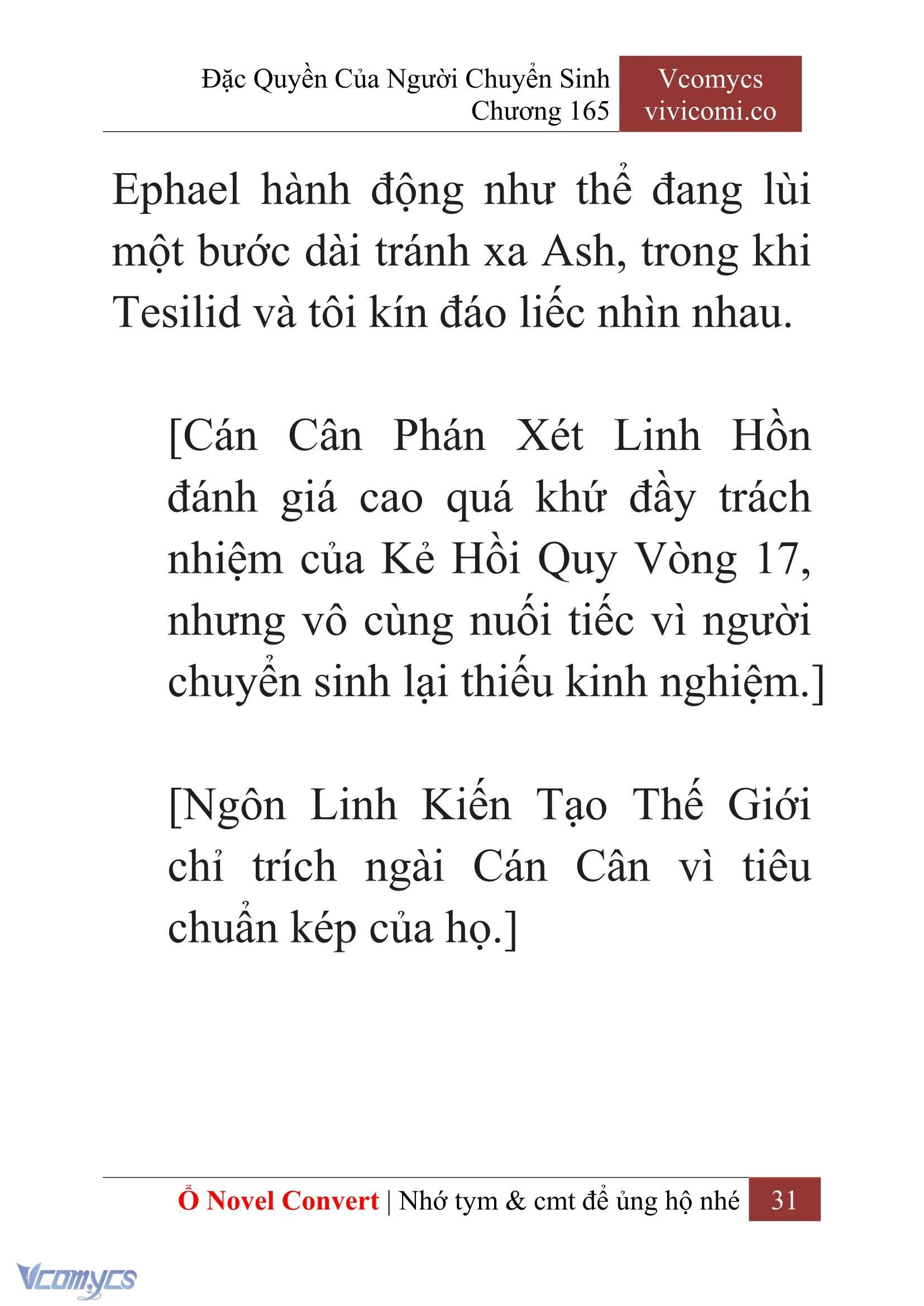 [Novel] Đặc Quyền Của Người Chuyển Sinh Chapter  165 - 33