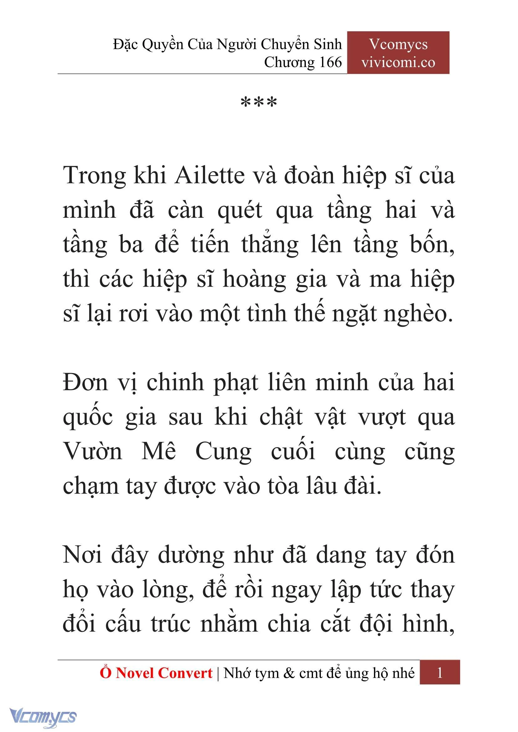 [Novel] Đặc Quyền Của Người Chuyển Sinh Chapter  166 - 4