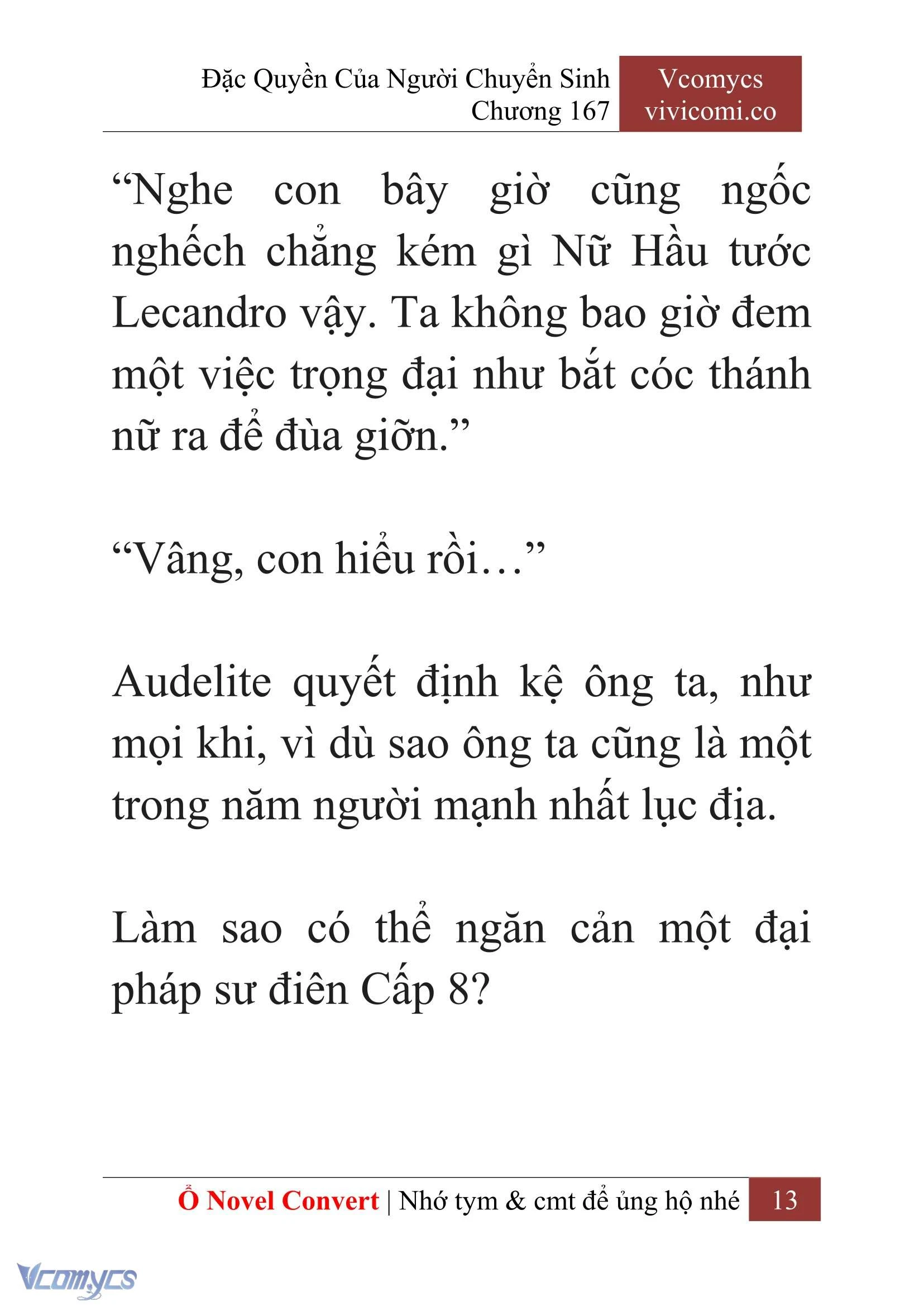 [Novel] Đặc Quyền Của Người Chuyển Sinh Chapter  167 - 16