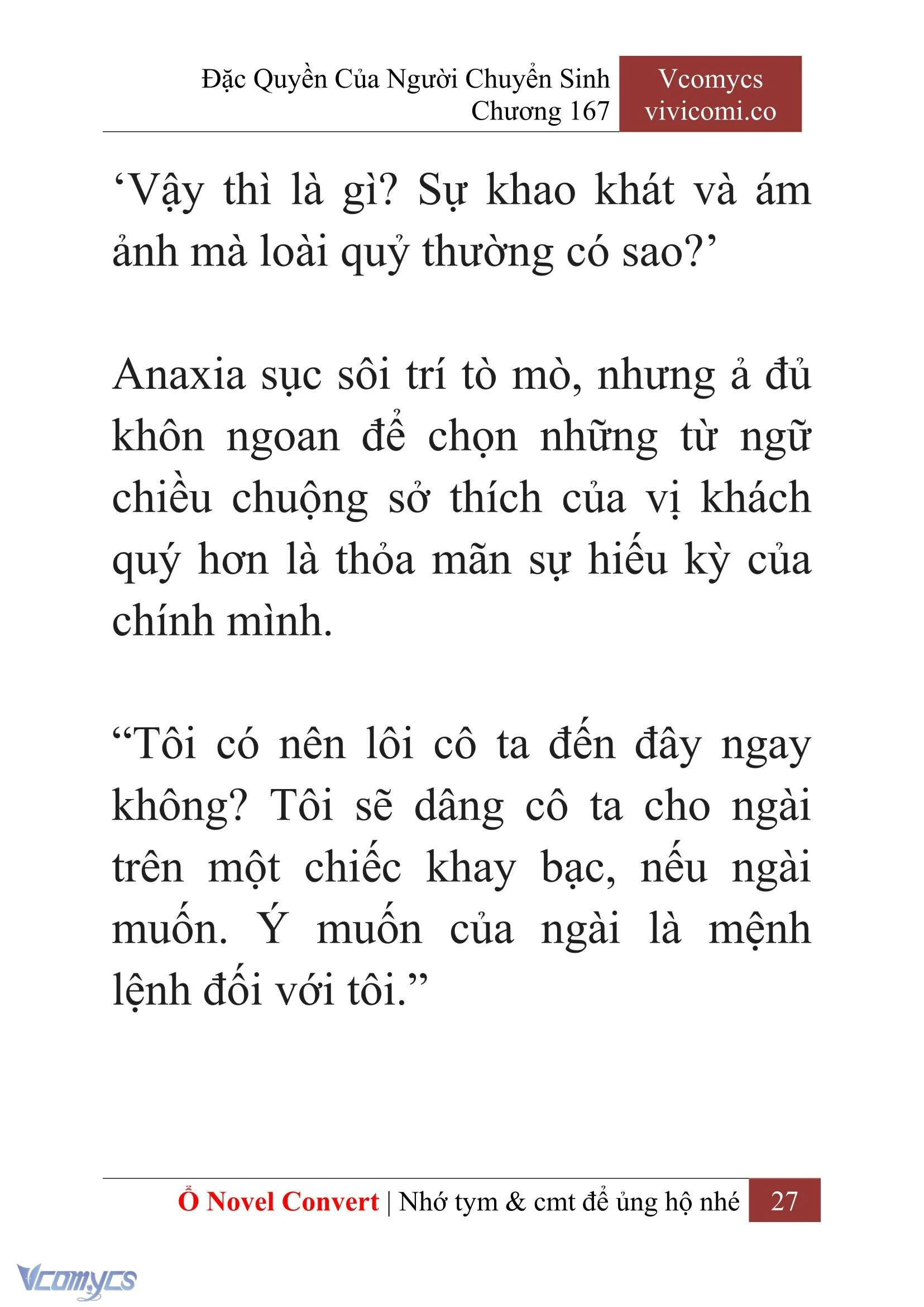 [Novel] Đặc Quyền Của Người Chuyển Sinh Chapter  167 - 30
