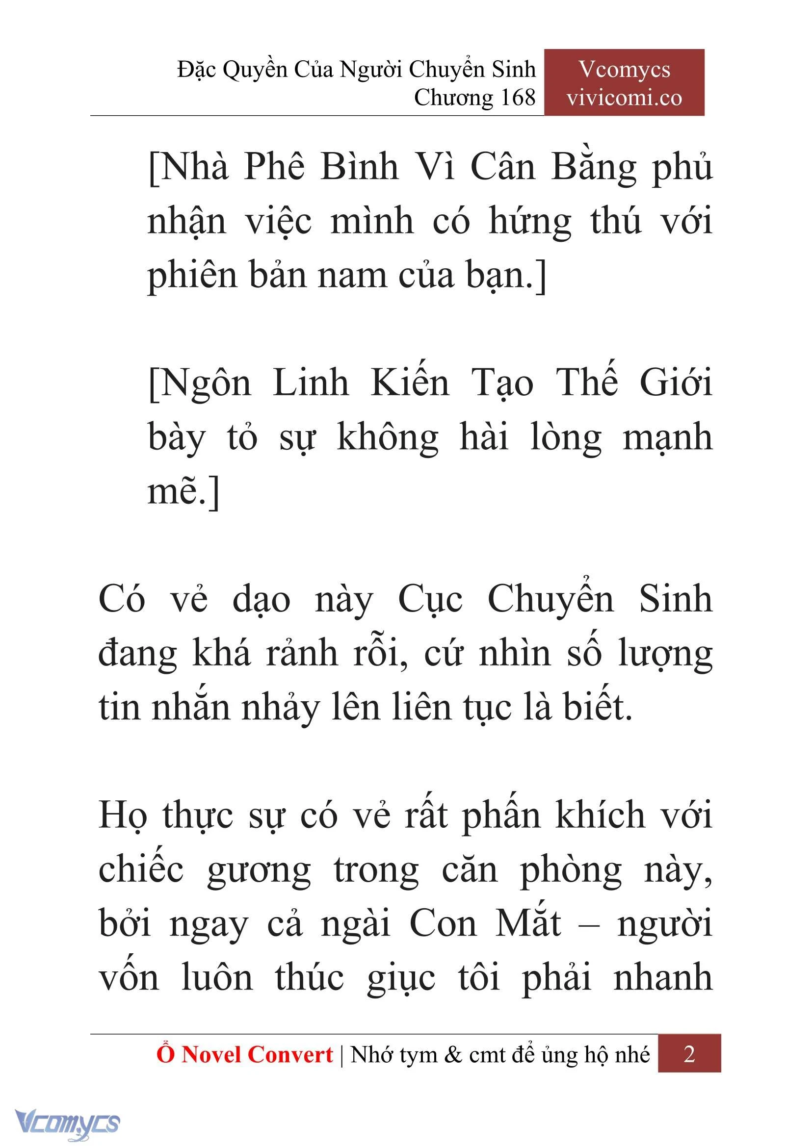 [Novel] Đặc Quyền Của Người Chuyển Sinh Chapter  168 - 5