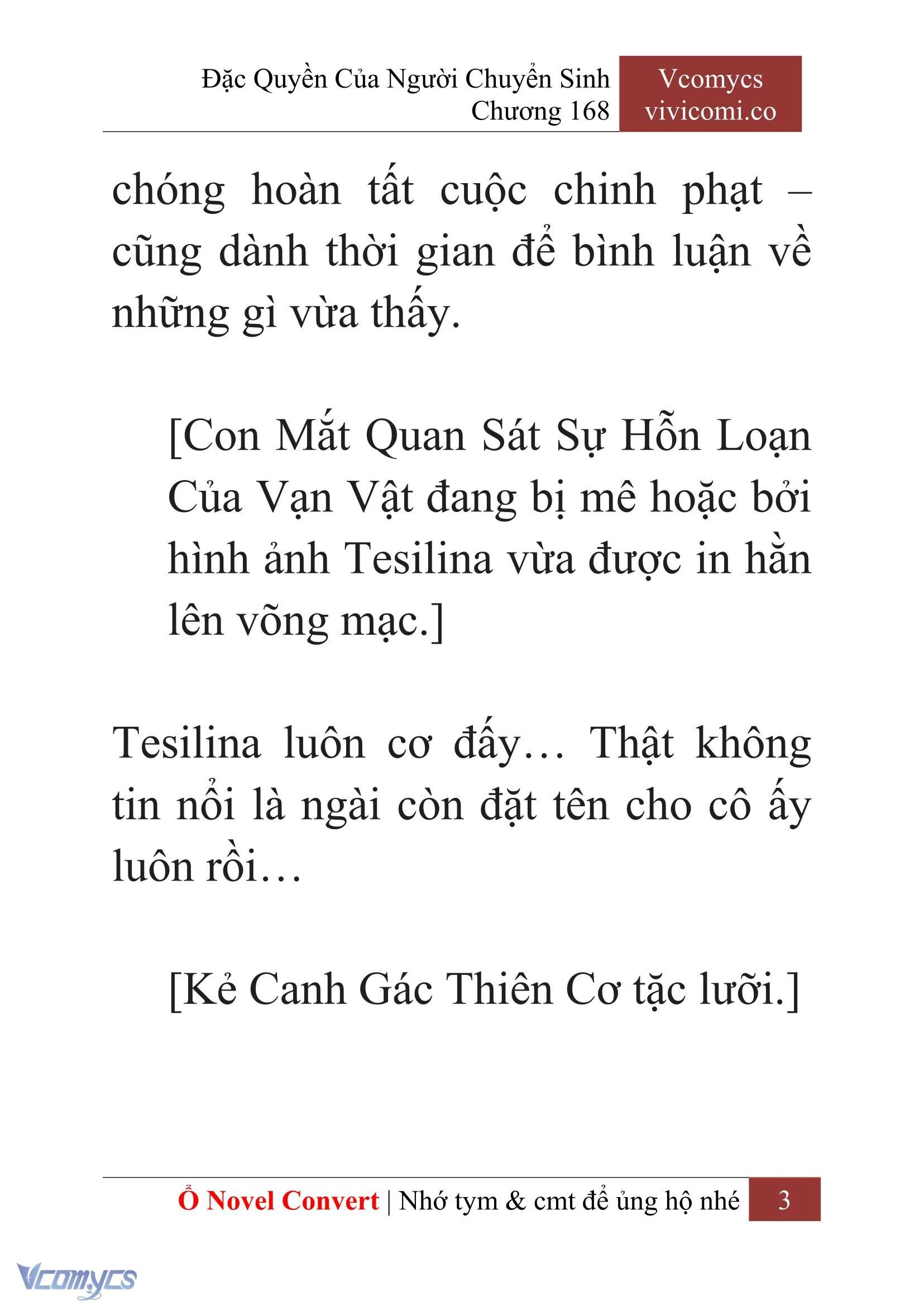 [Novel] Đặc Quyền Của Người Chuyển Sinh Chapter  168 - 6
