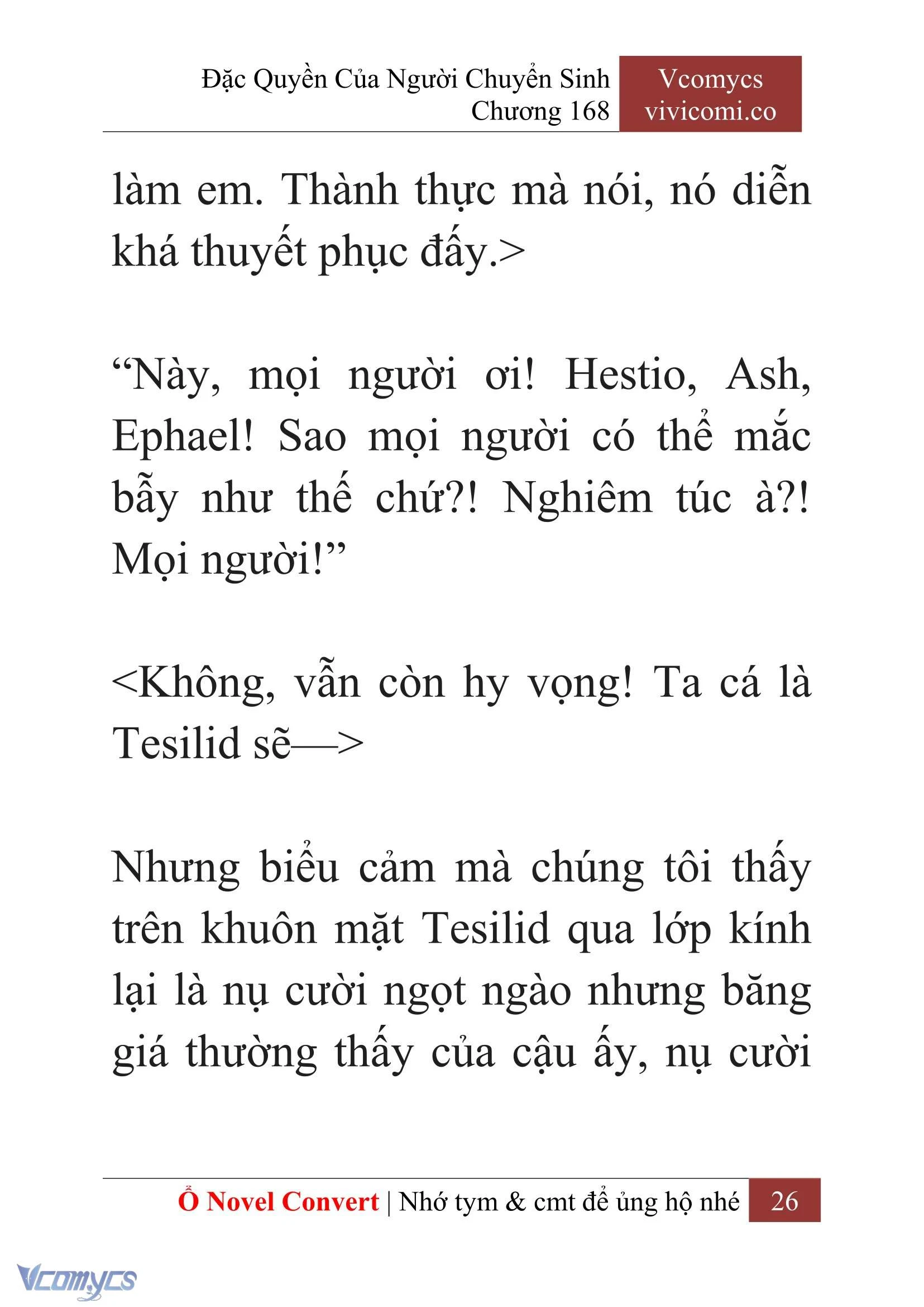 [Novel] Đặc Quyền Của Người Chuyển Sinh Chapter  168 - 29