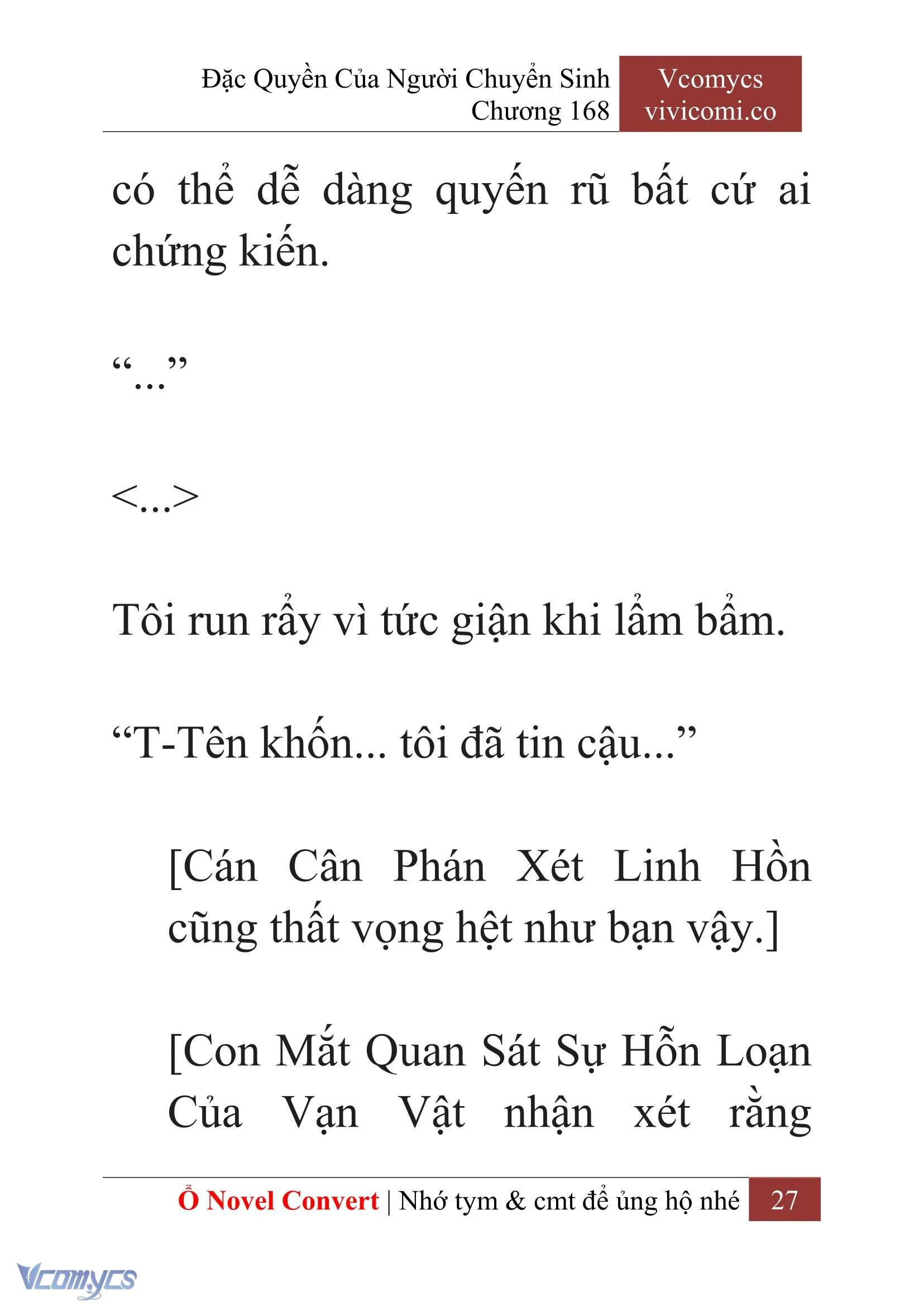 [Novel] Đặc Quyền Của Người Chuyển Sinh Chapter  168 - 30