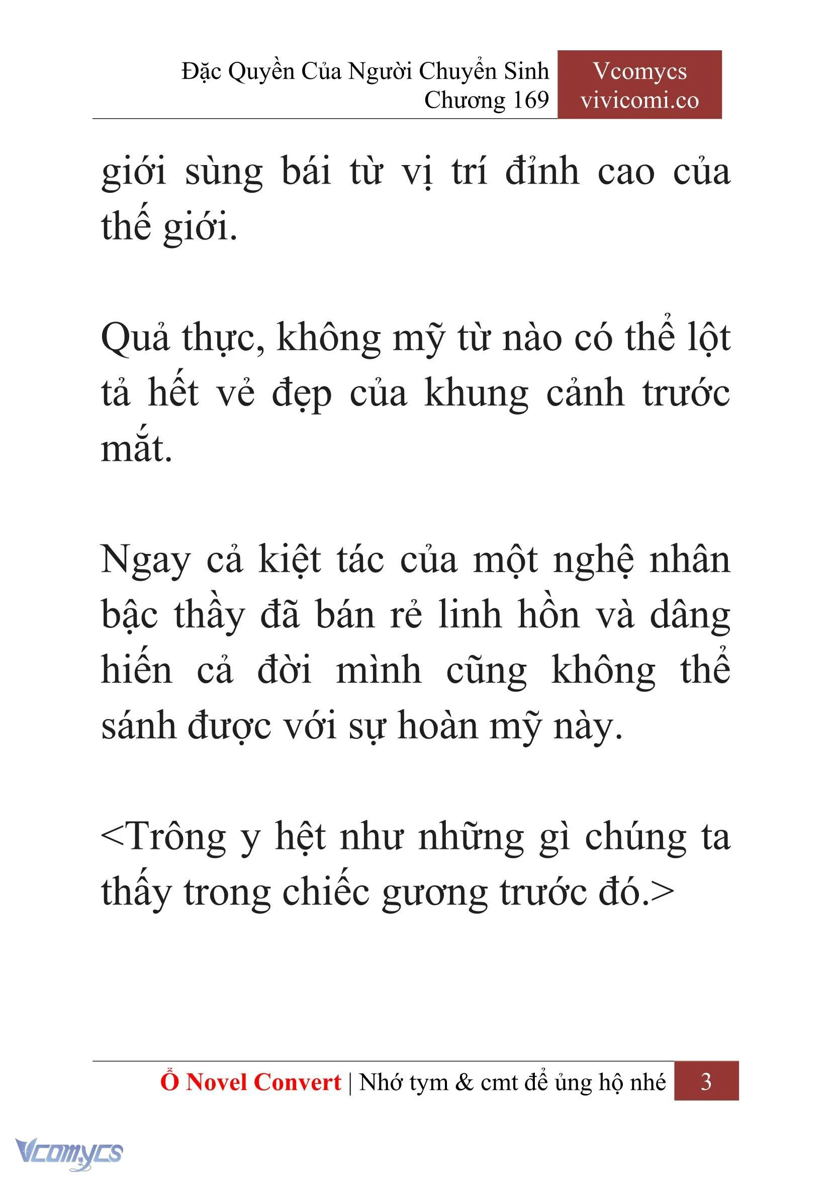 [Novel] Đặc Quyền Của Người Chuyển Sinh Chapter  169 - 6