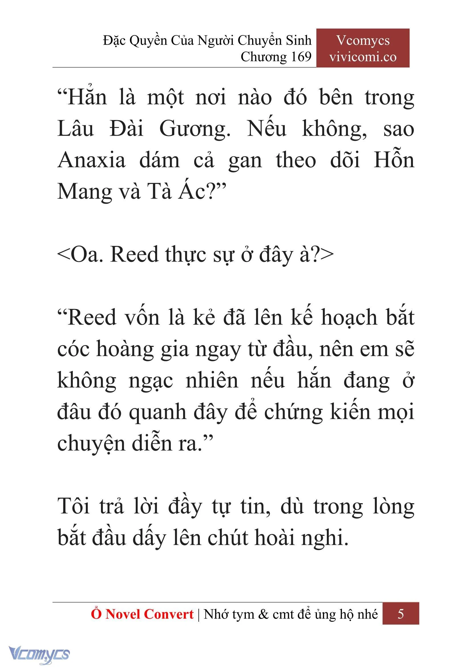 [Novel] Đặc Quyền Của Người Chuyển Sinh Chapter  169 - 8