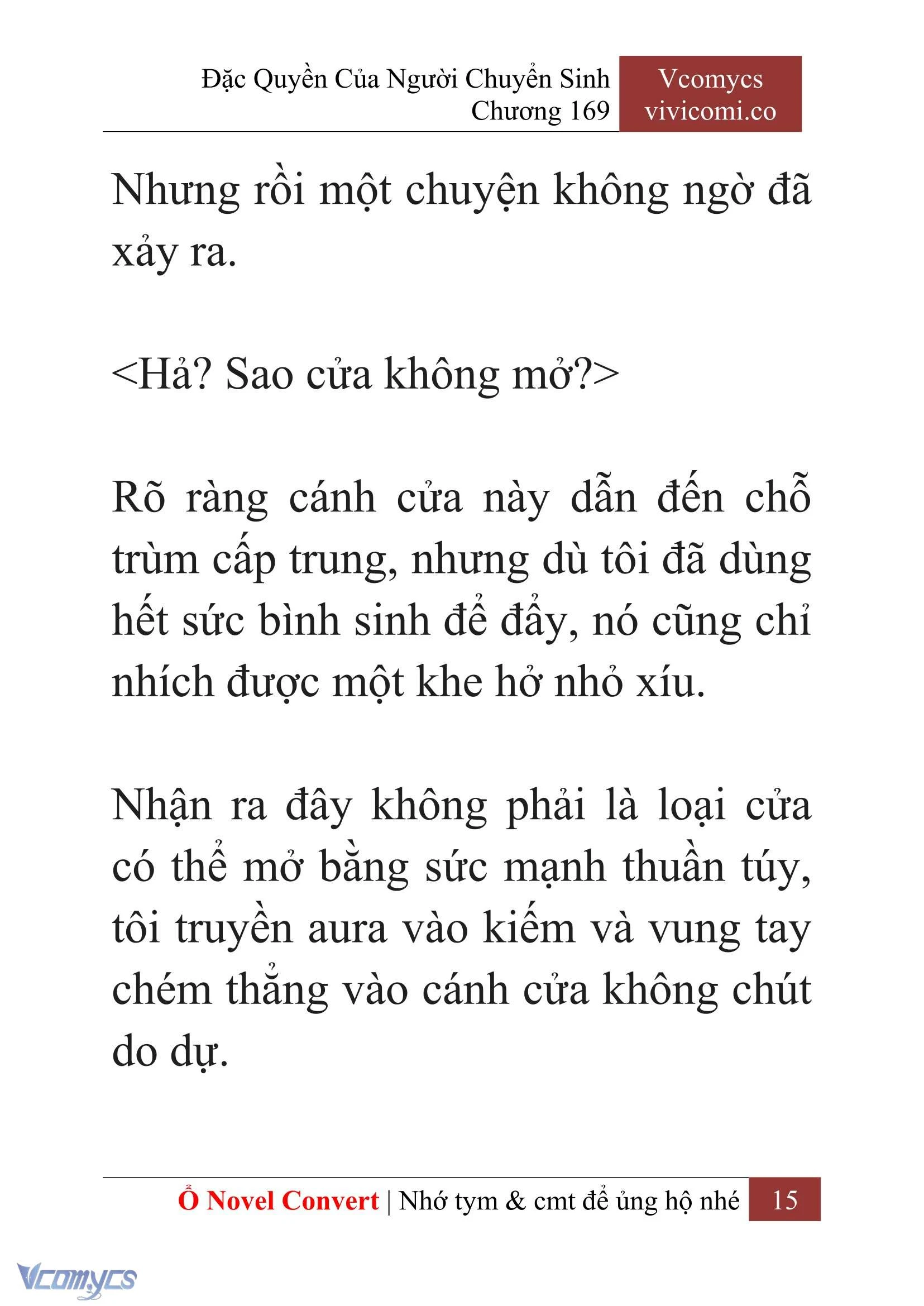 [Novel] Đặc Quyền Của Người Chuyển Sinh Chapter  169 - 18