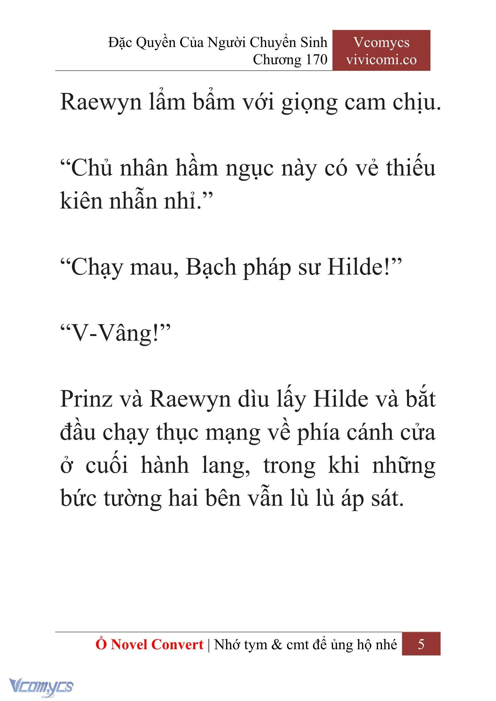 [Novel] Đặc Quyền Của Người Chuyển Sinh Chapter  170 - 8