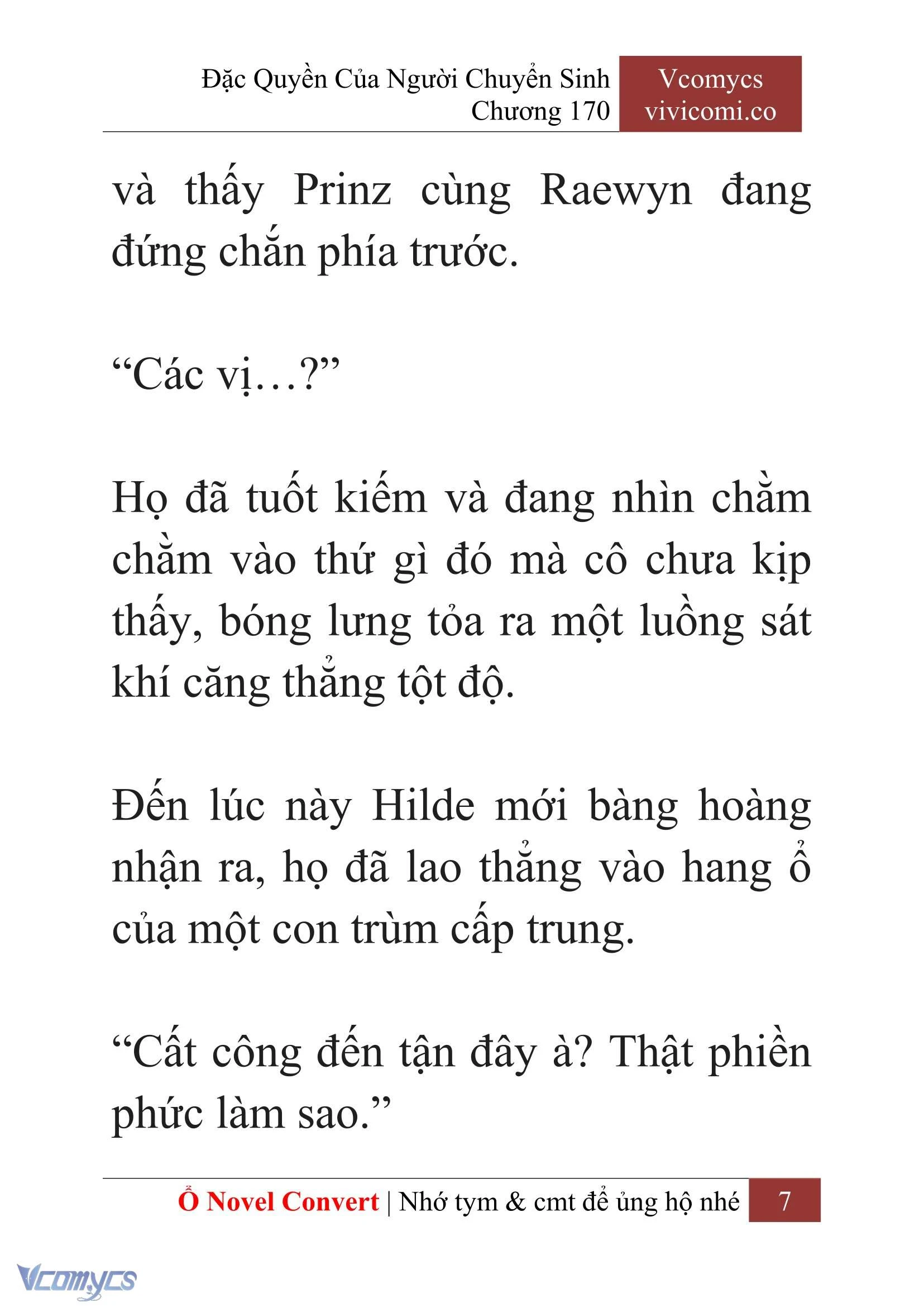 [Novel] Đặc Quyền Của Người Chuyển Sinh Chapter  170 - 10