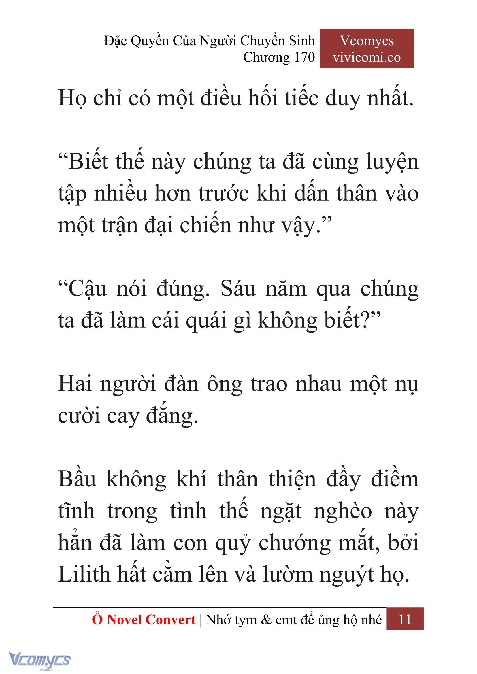 [Novel] Đặc Quyền Của Người Chuyển Sinh Chapter  170 - 14