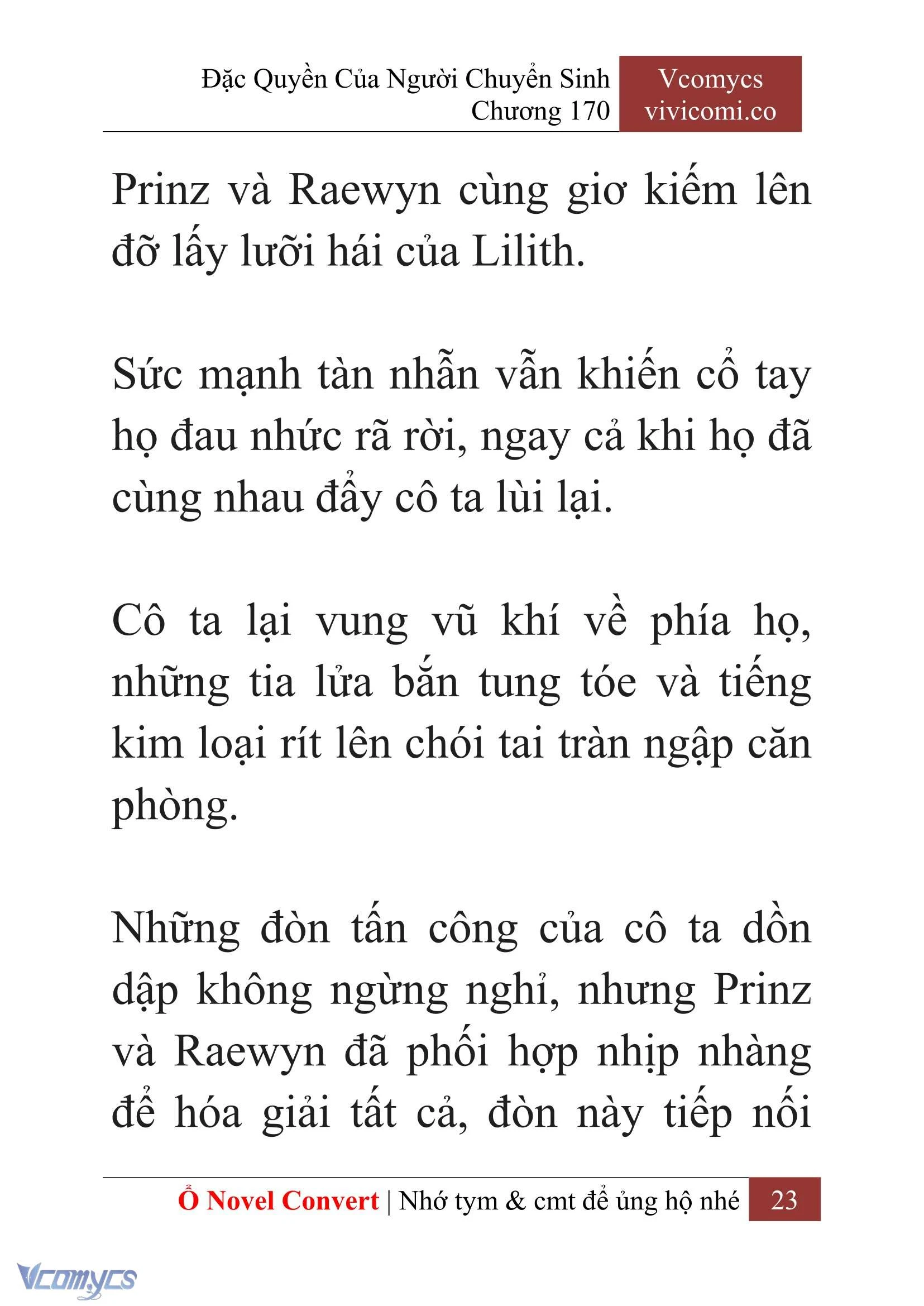 [Novel] Đặc Quyền Của Người Chuyển Sinh Chapter  170 - 26
