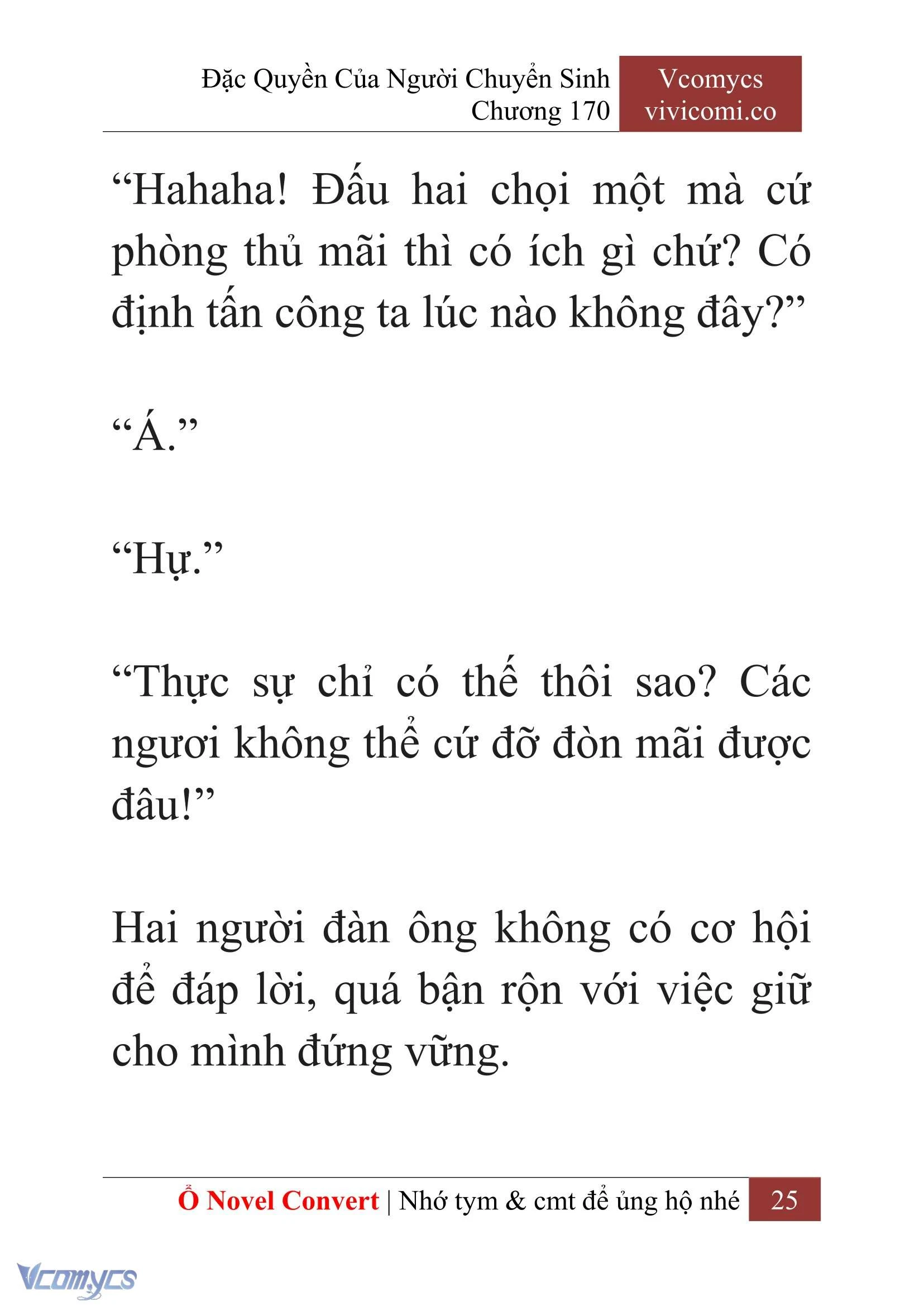[Novel] Đặc Quyền Của Người Chuyển Sinh Chapter  170 - 28