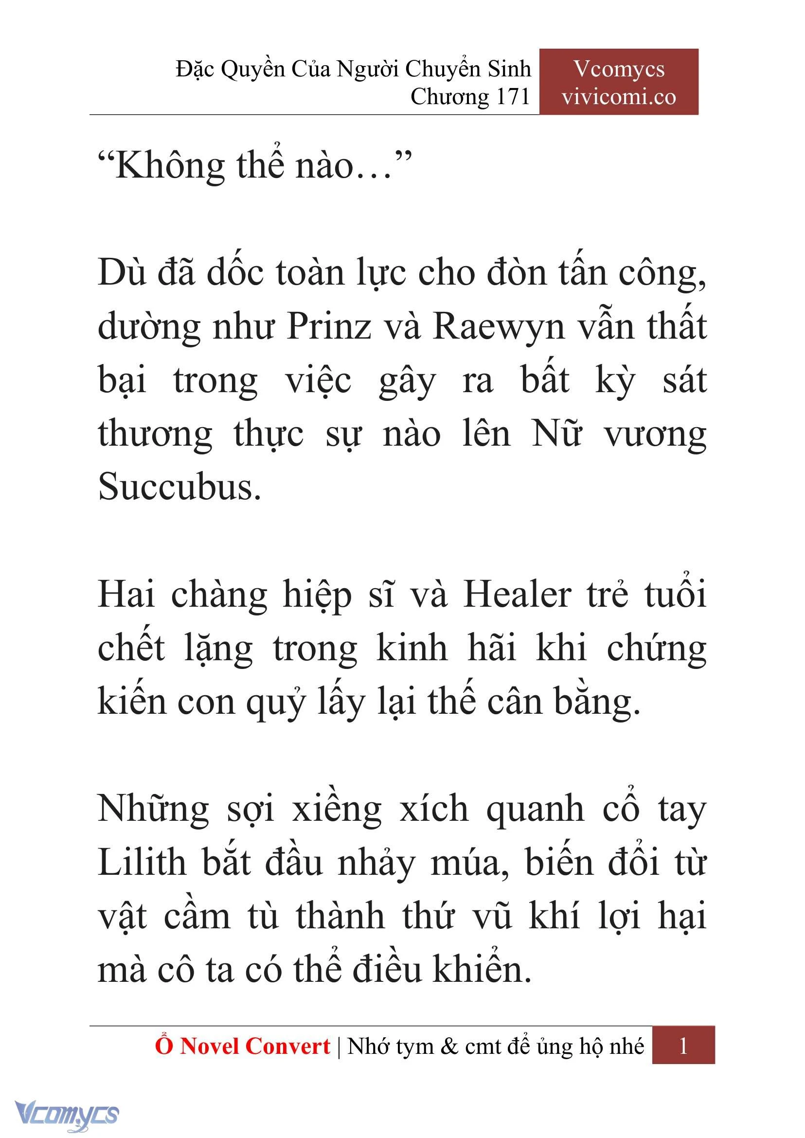 [Novel] Đặc Quyền Của Người Chuyển Sinh Chapter  171 - 4