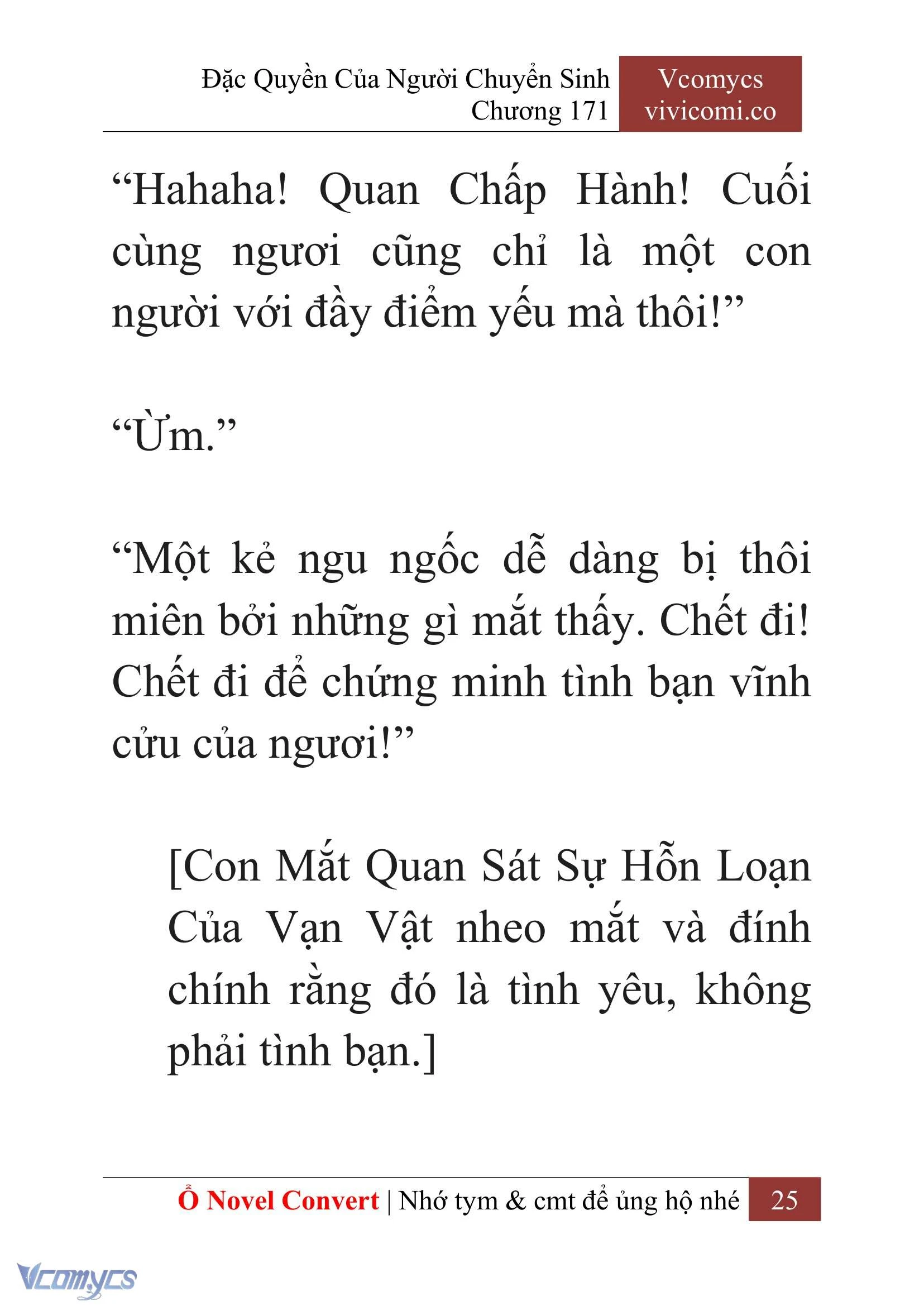 [Novel] Đặc Quyền Của Người Chuyển Sinh Chapter  171 - 28