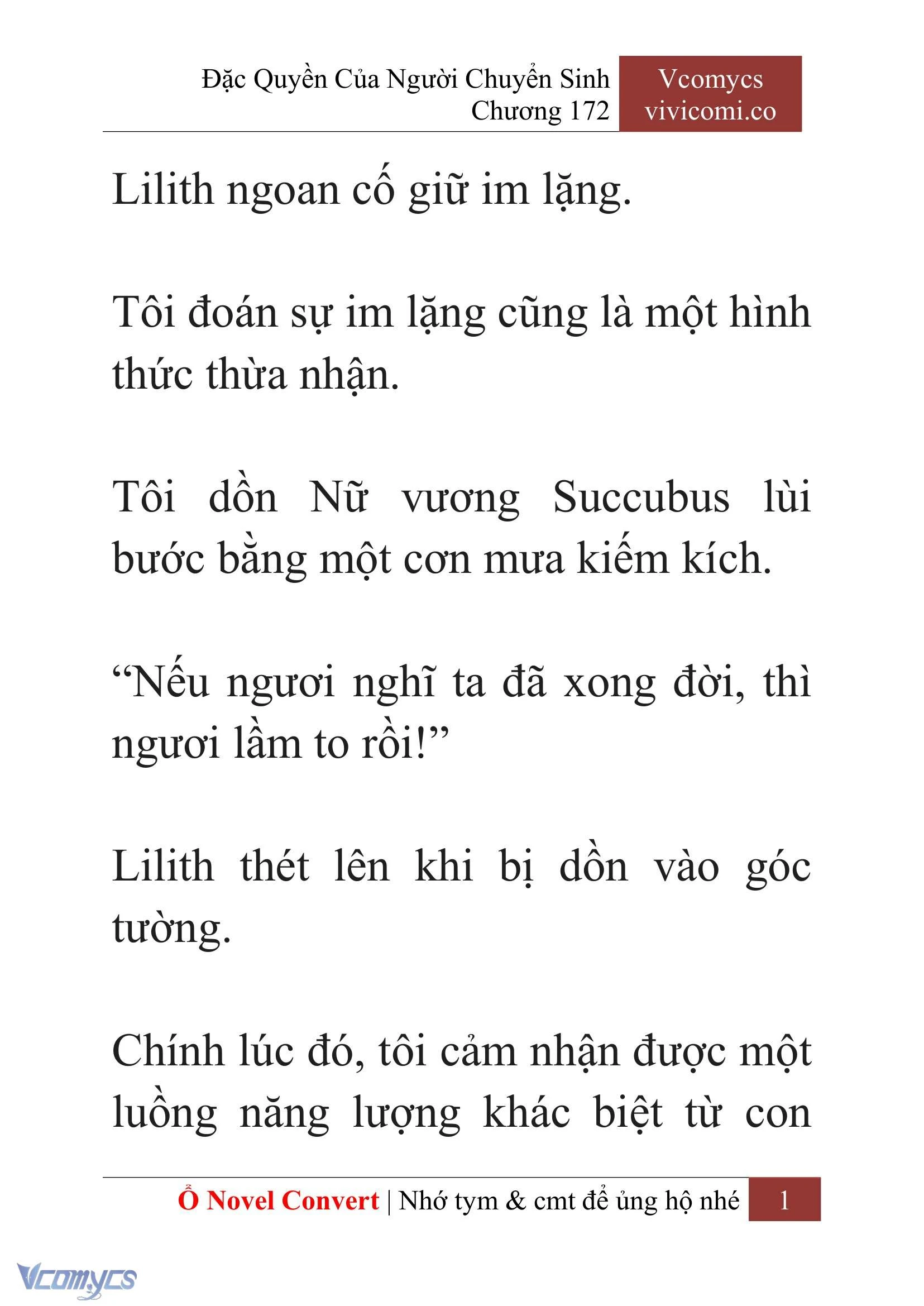 [Novel] Đặc Quyền Của Người Chuyển Sinh Chapter  172 - 4