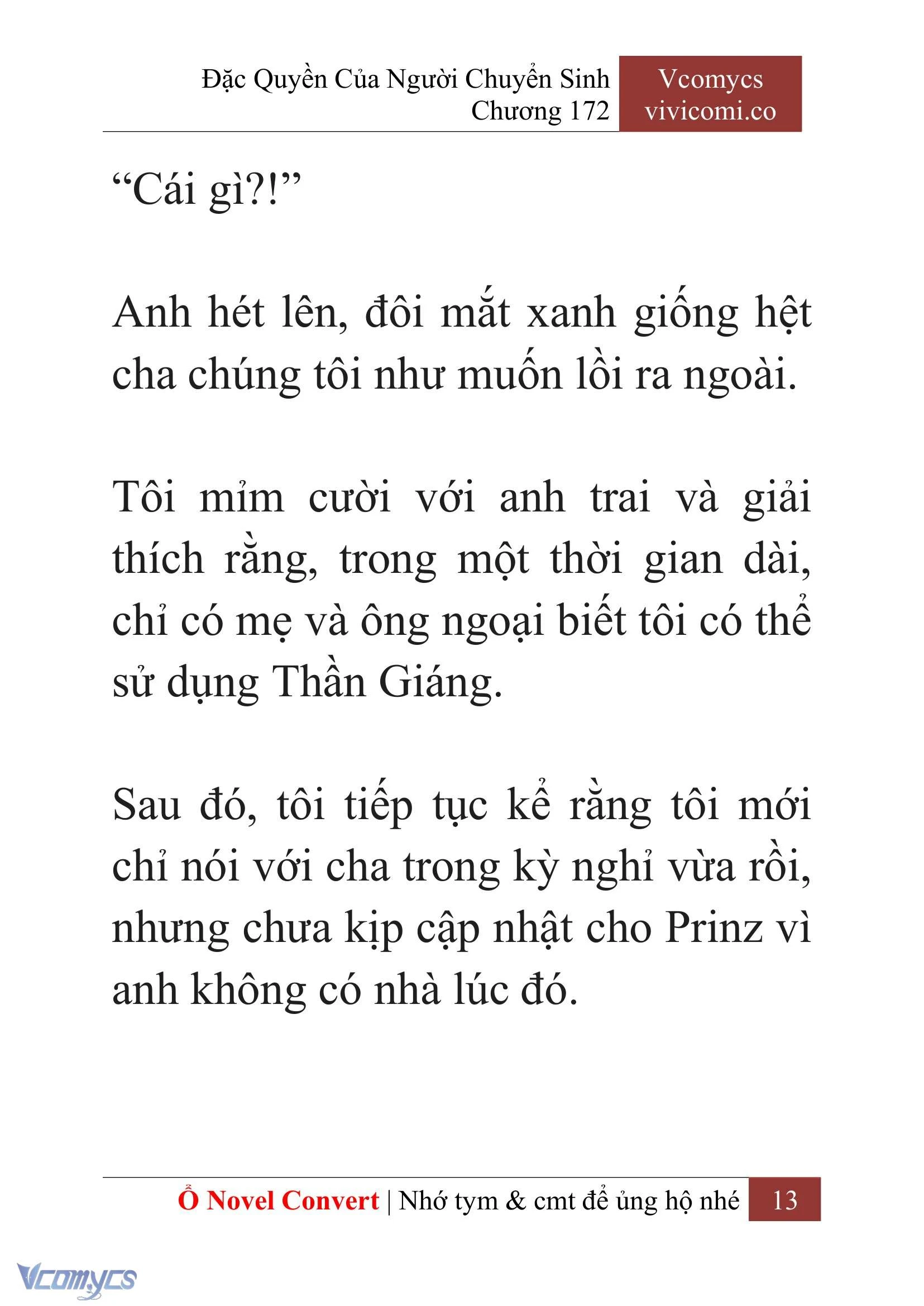 [Novel] Đặc Quyền Của Người Chuyển Sinh Chapter  172 - 16