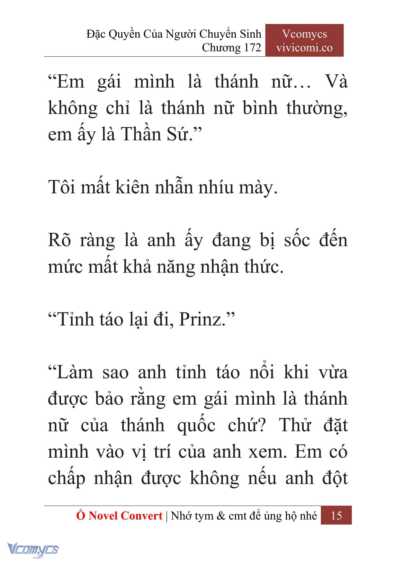 [Novel] Đặc Quyền Của Người Chuyển Sinh Chapter  172 - 18