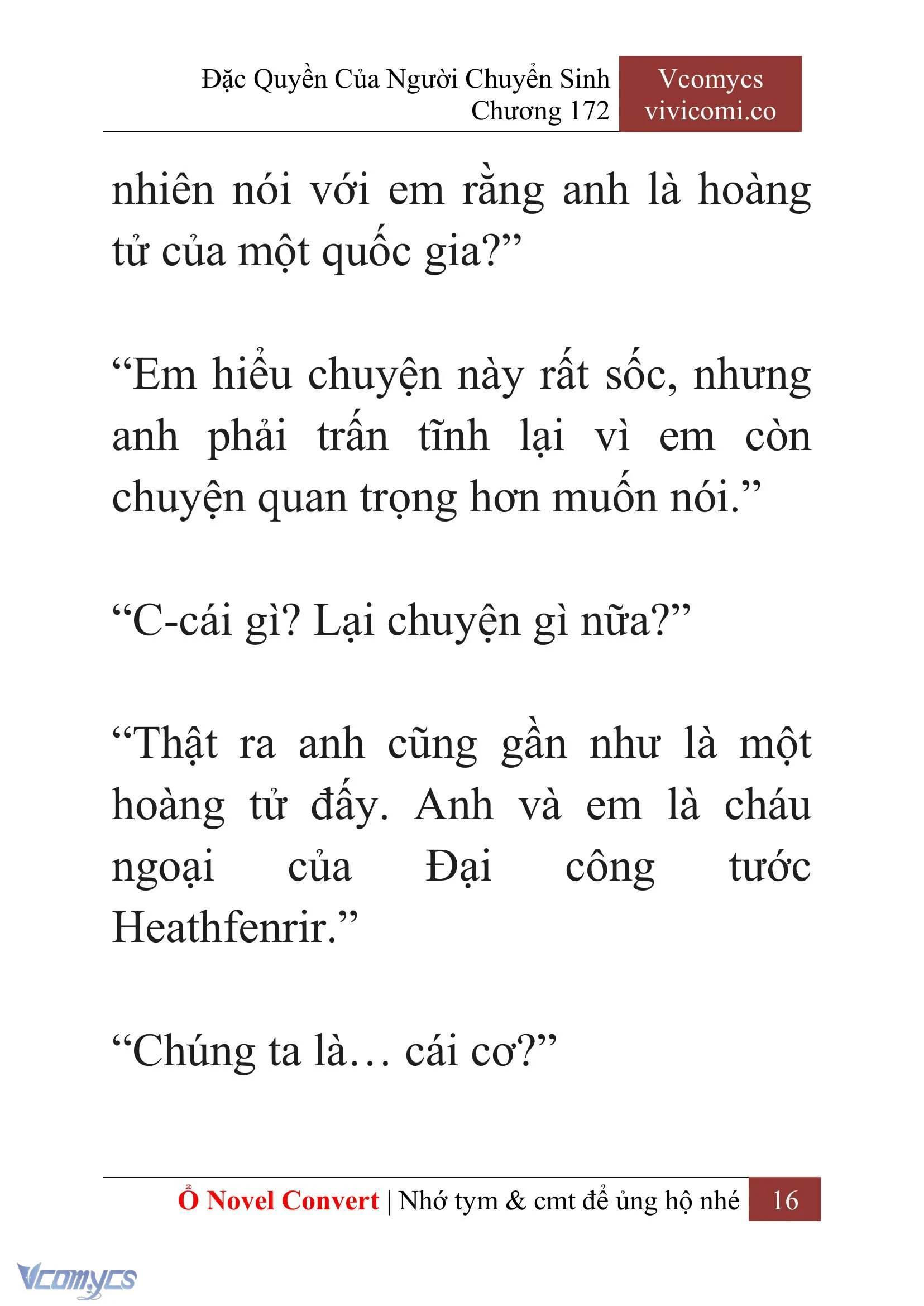 [Novel] Đặc Quyền Của Người Chuyển Sinh Chapter  172 - 19