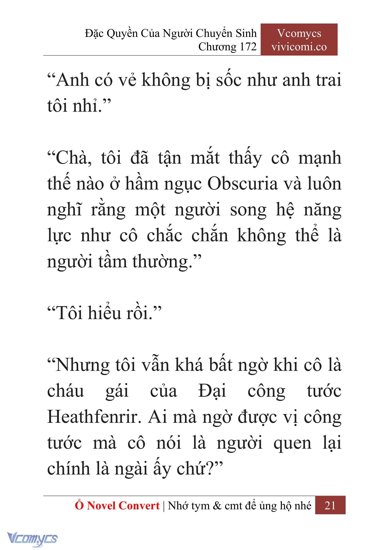 [Novel] Đặc Quyền Của Người Chuyển Sinh Chapter  172 - 24