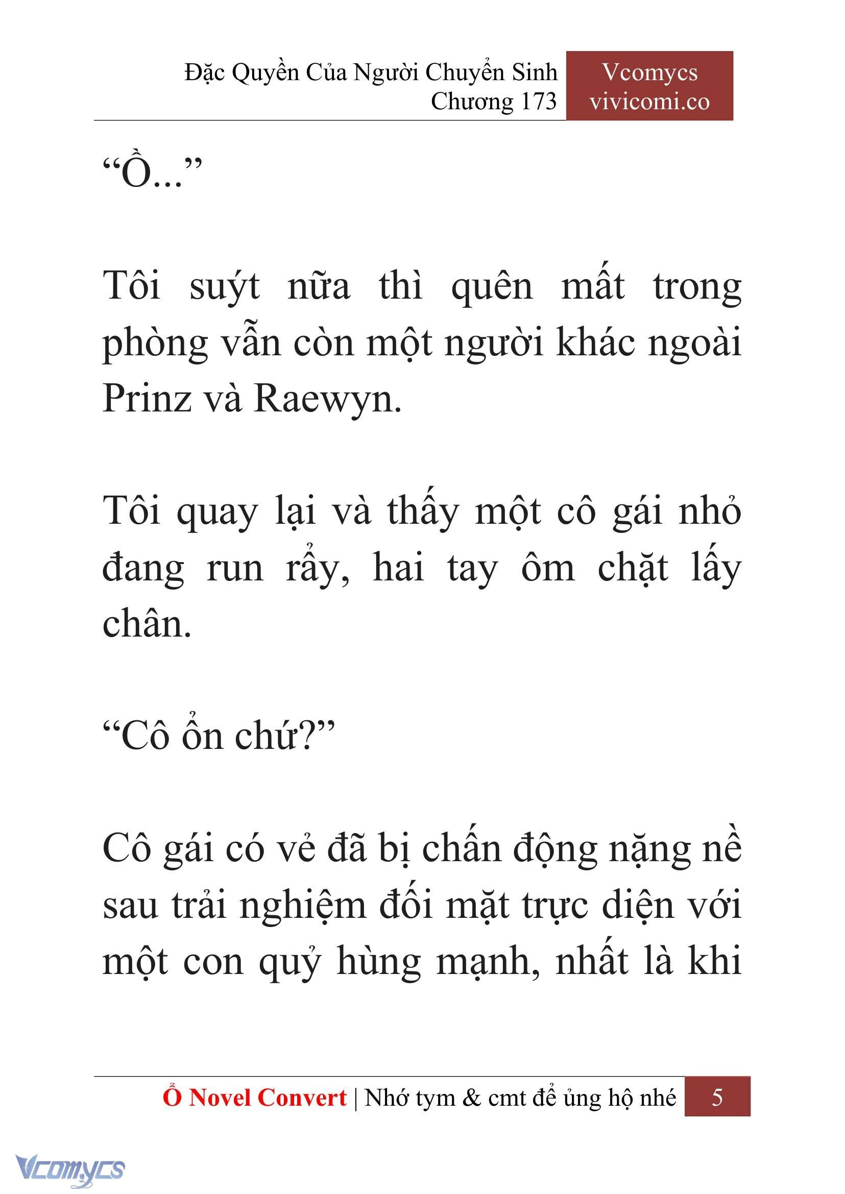 [Novel] Đặc Quyền Của Người Chuyển Sinh Chapter  173 - 8