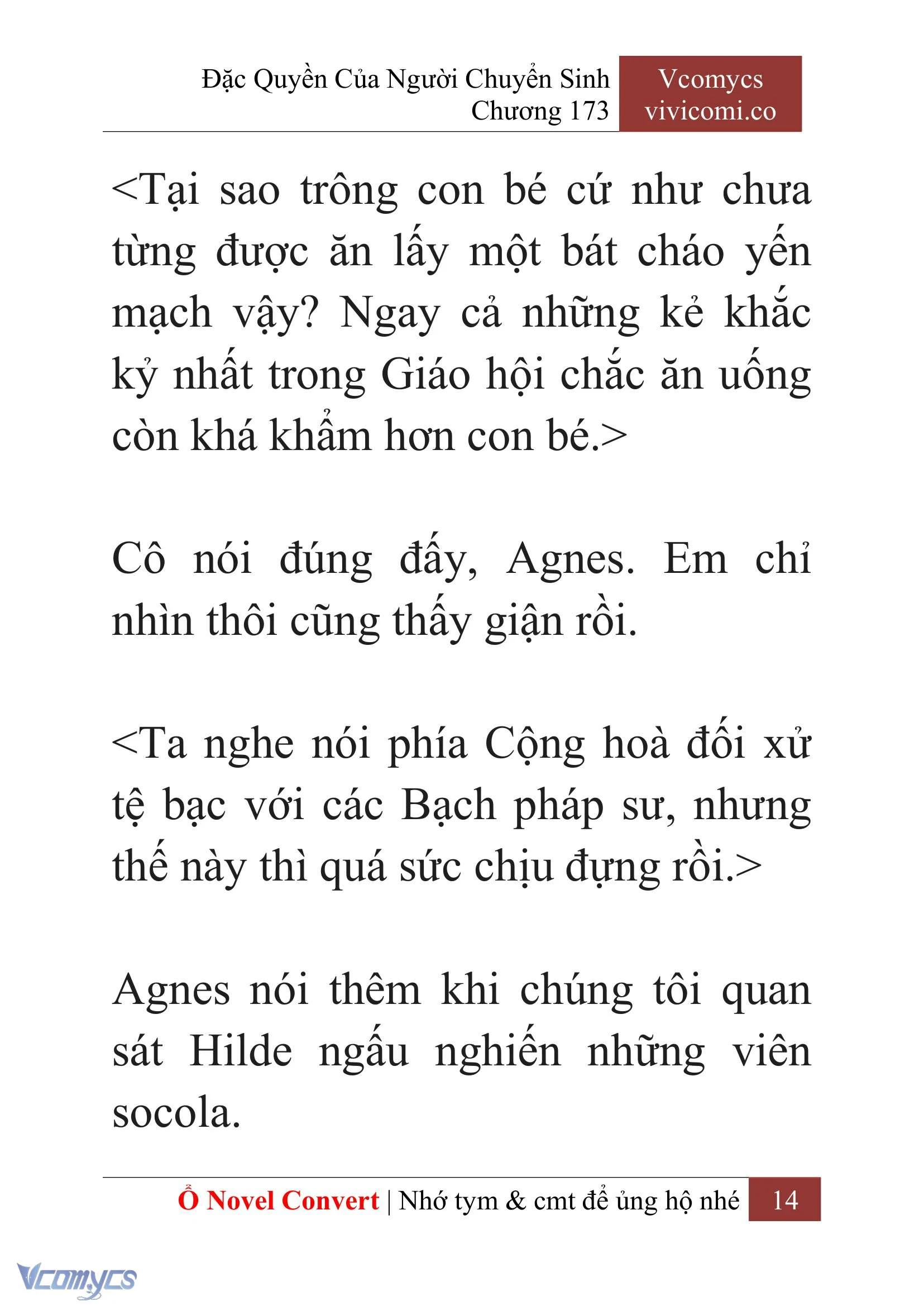 [Novel] Đặc Quyền Của Người Chuyển Sinh Chapter  173 - 17