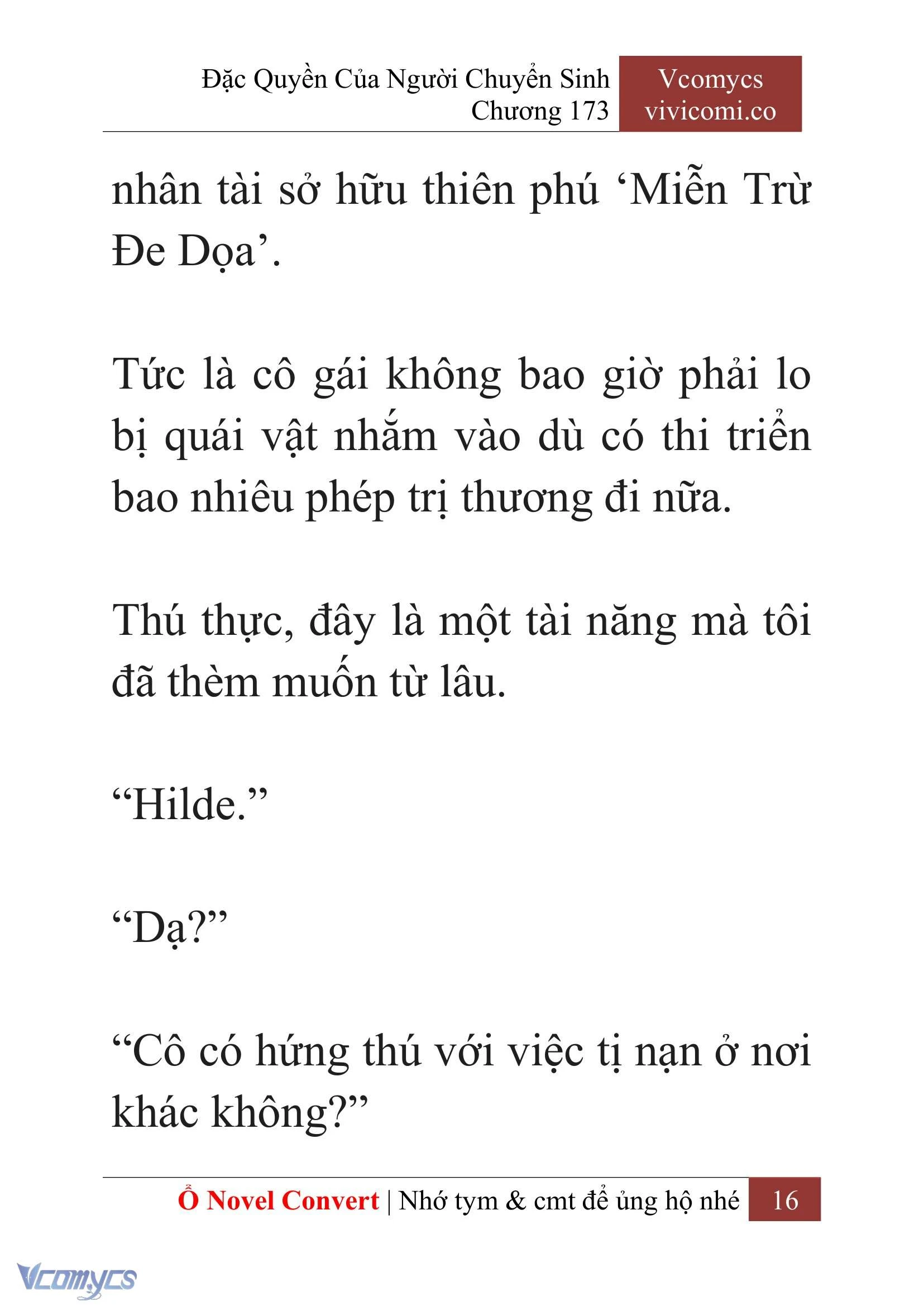 [Novel] Đặc Quyền Của Người Chuyển Sinh Chapter  173 - 19