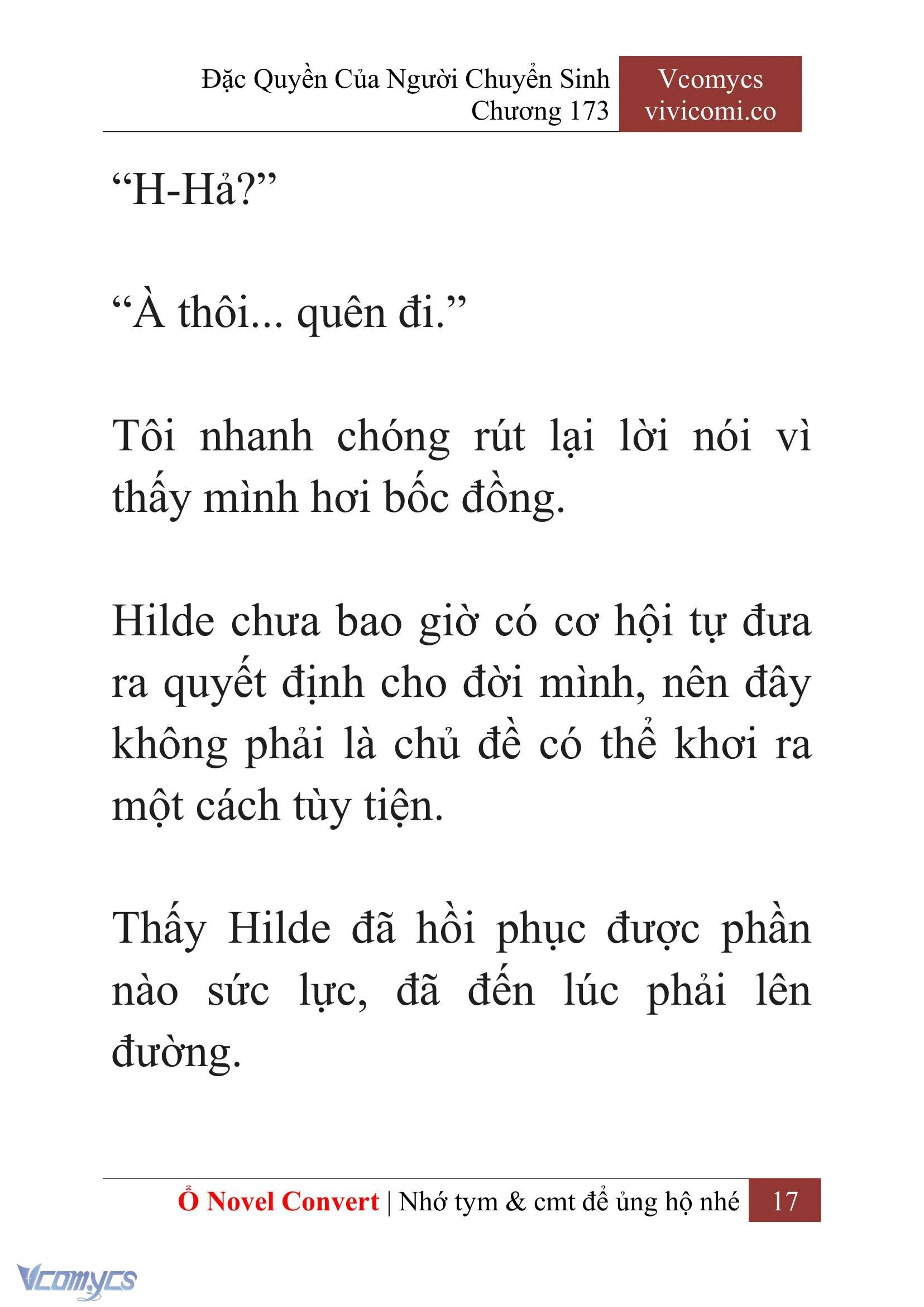 [Novel] Đặc Quyền Của Người Chuyển Sinh Chapter  173 - 20