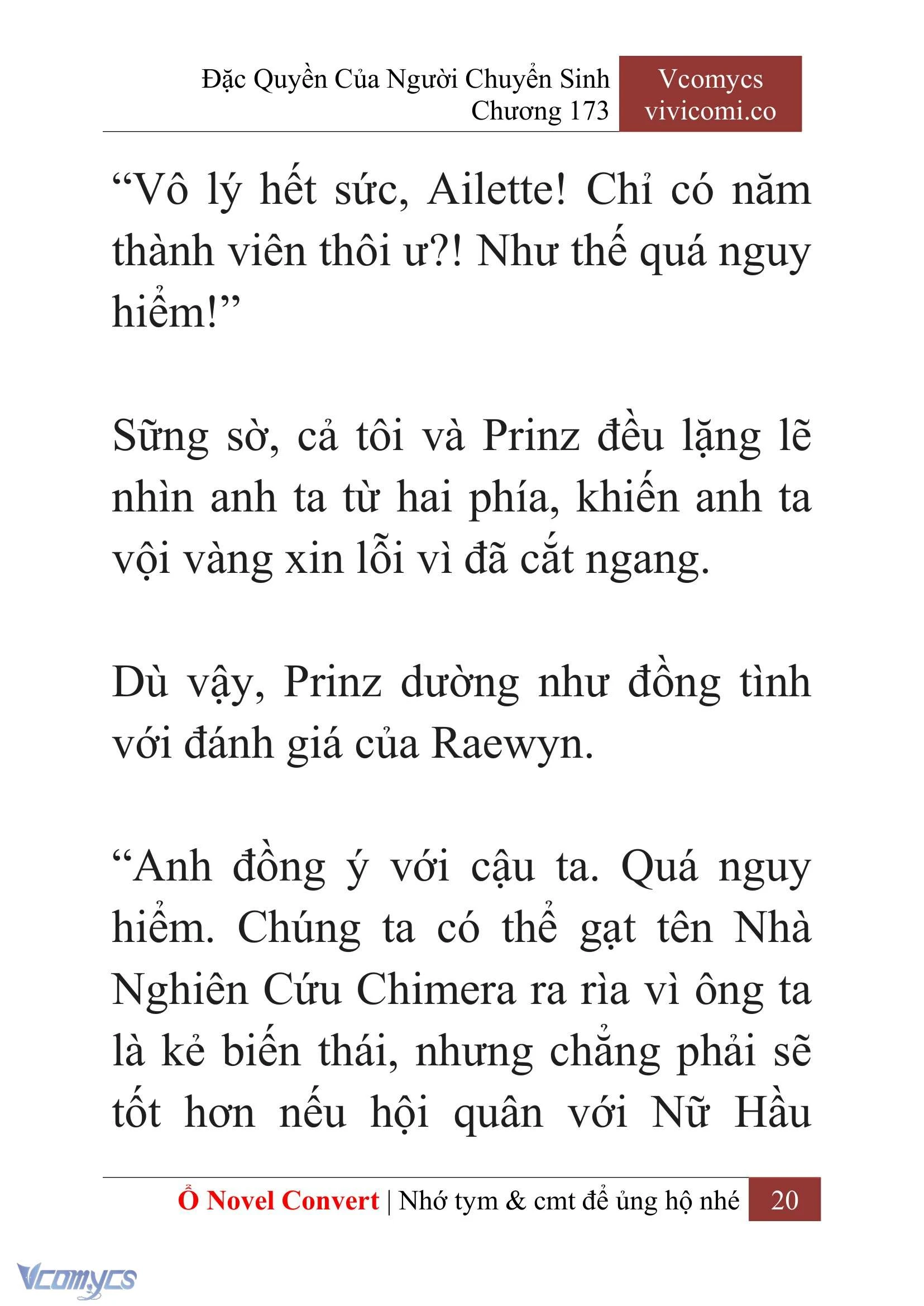 [Novel] Đặc Quyền Của Người Chuyển Sinh Chapter  173 - 23