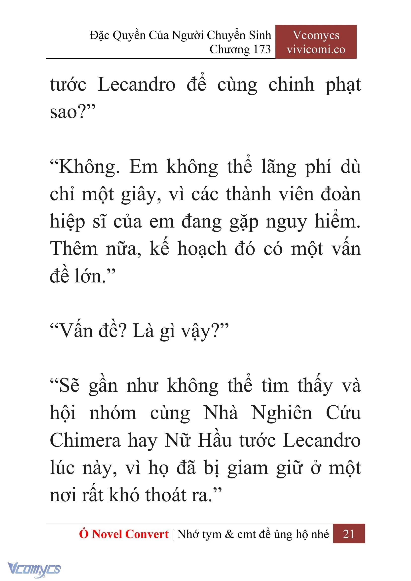 [Novel] Đặc Quyền Của Người Chuyển Sinh Chapter  173 - 24