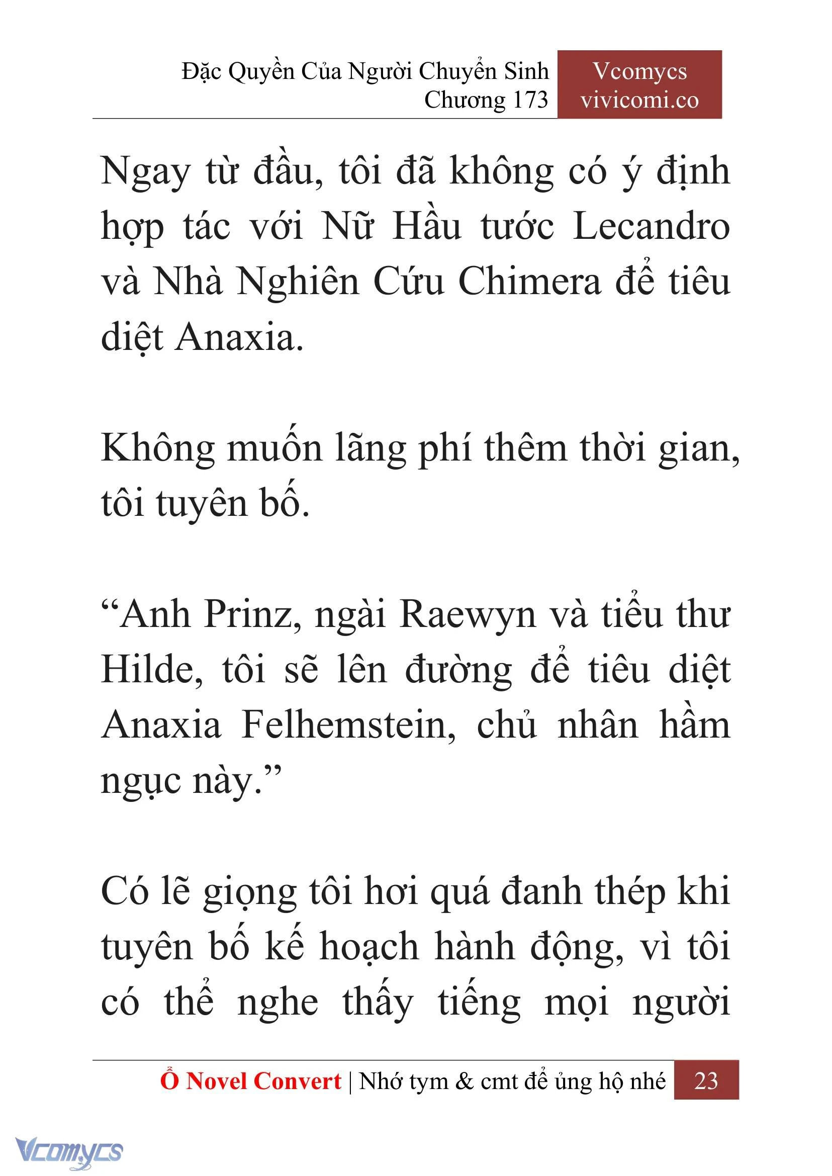 [Novel] Đặc Quyền Của Người Chuyển Sinh Chapter  173 - 26