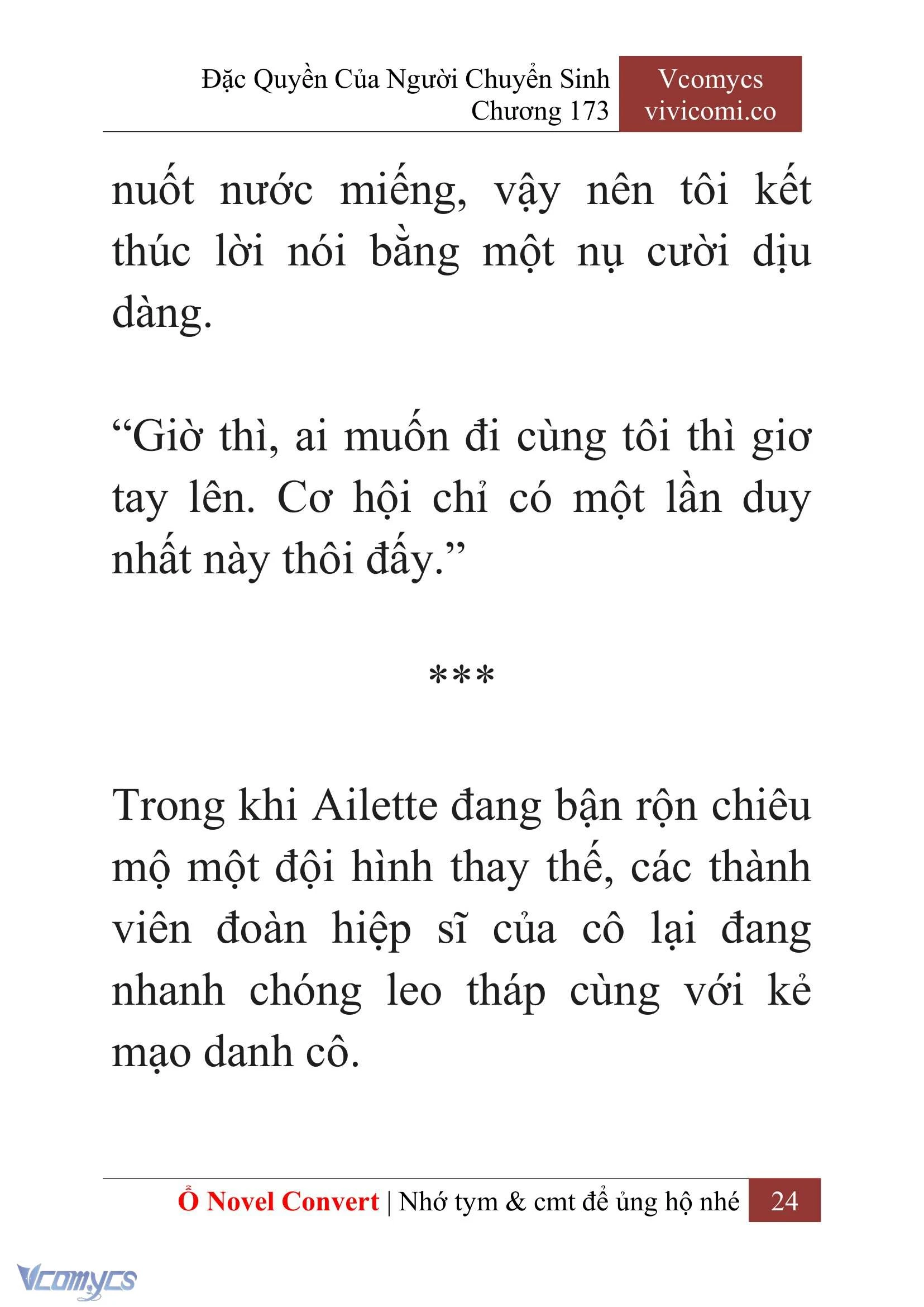 [Novel] Đặc Quyền Của Người Chuyển Sinh Chapter  173 - 27