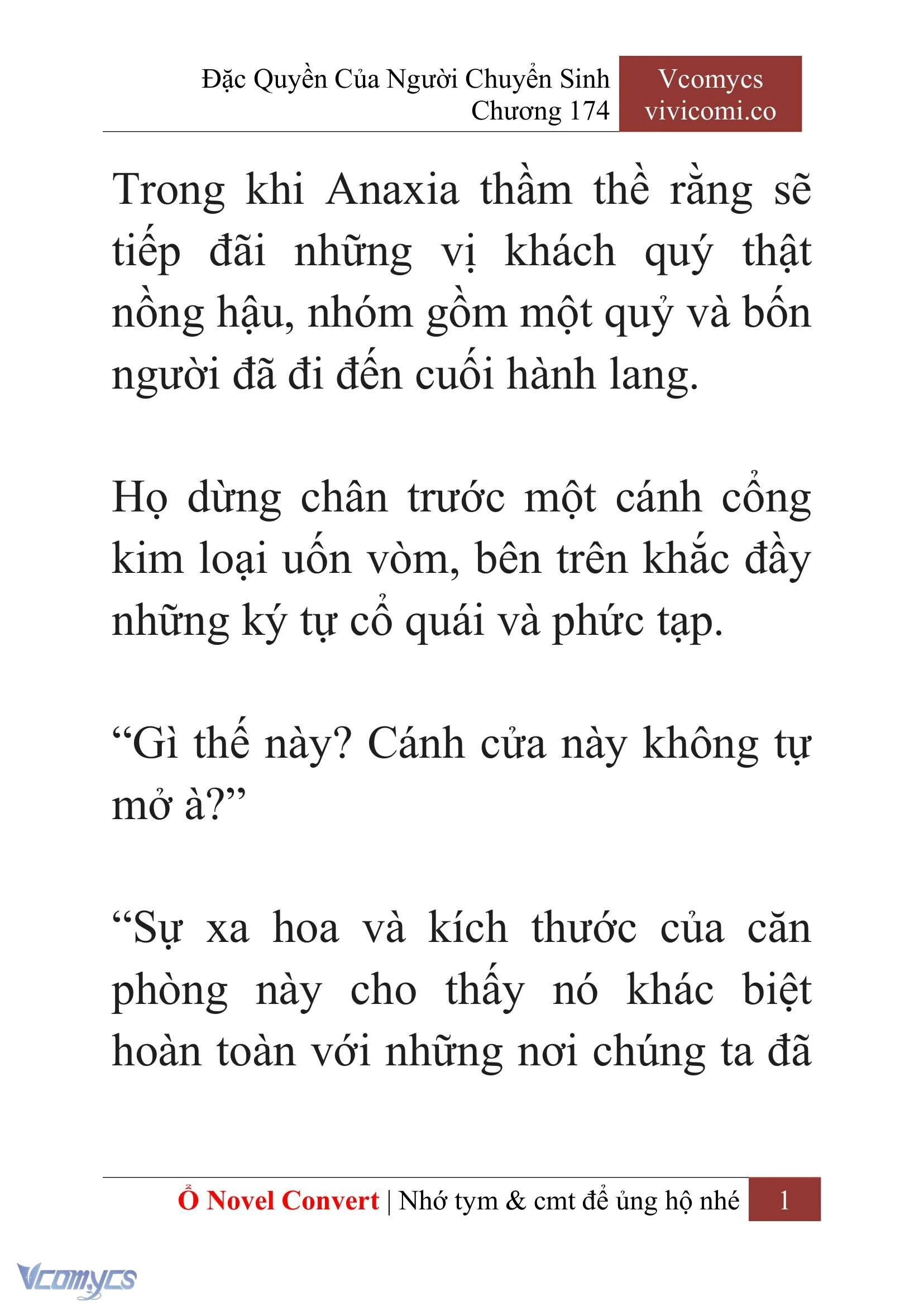 [Novel] Đặc Quyền Của Người Chuyển Sinh Chapter  174 - 4