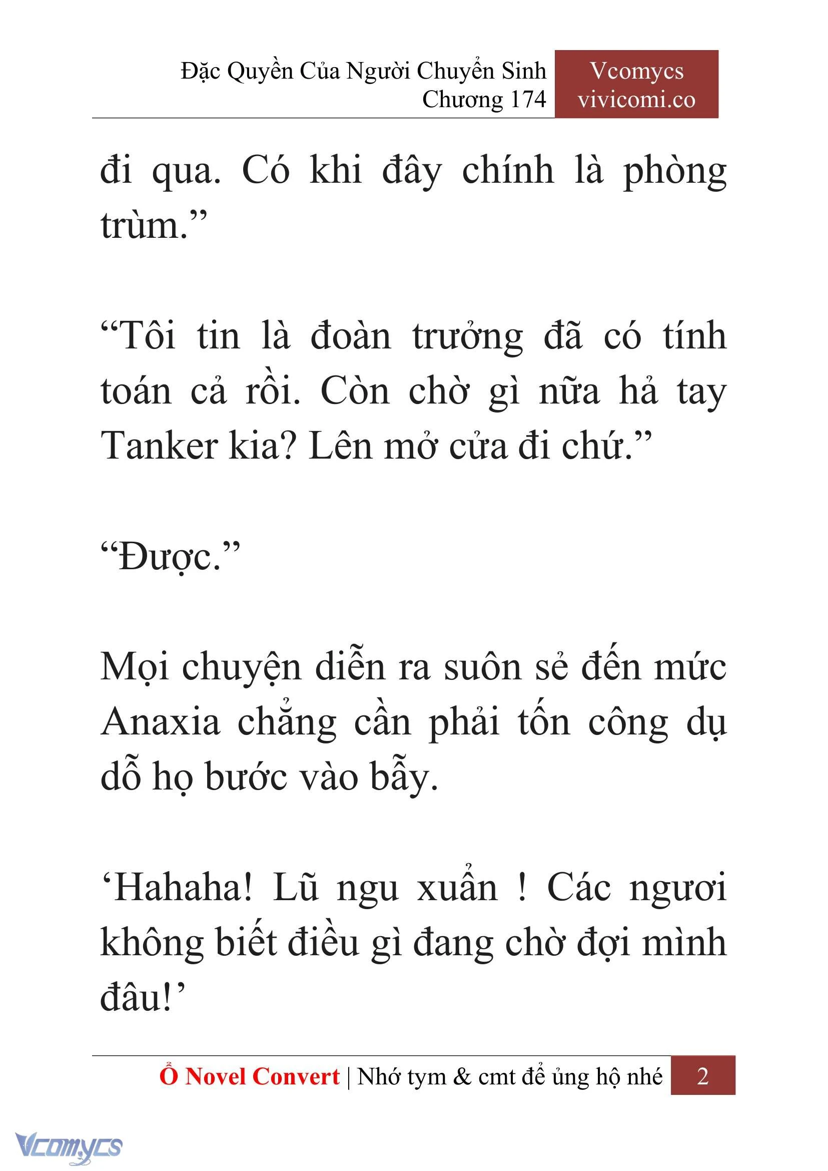 [Novel] Đặc Quyền Của Người Chuyển Sinh Chapter  174 - 5