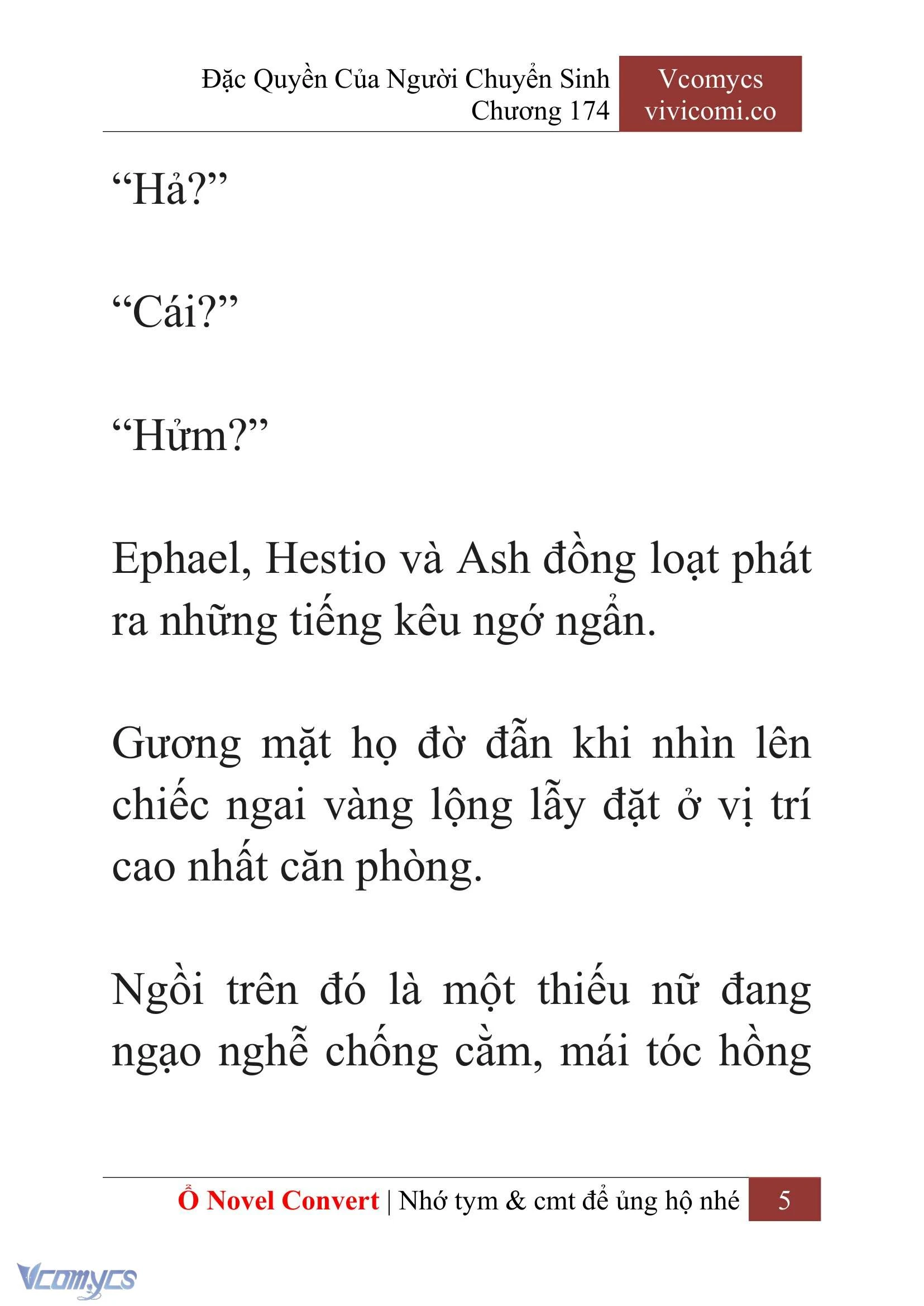 [Novel] Đặc Quyền Của Người Chuyển Sinh Chapter  174 - 8