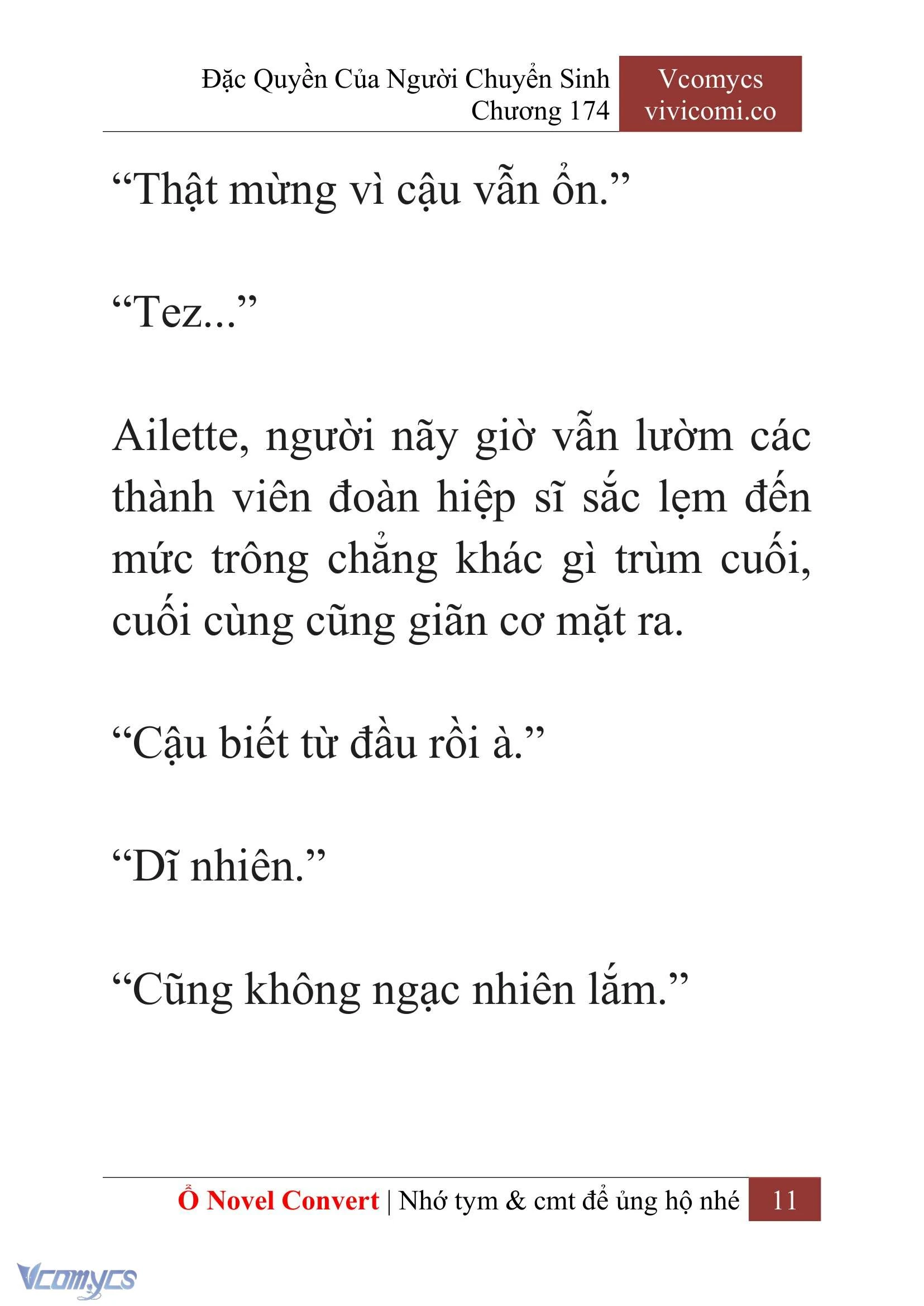 [Novel] Đặc Quyền Của Người Chuyển Sinh Chapter  174 - 14