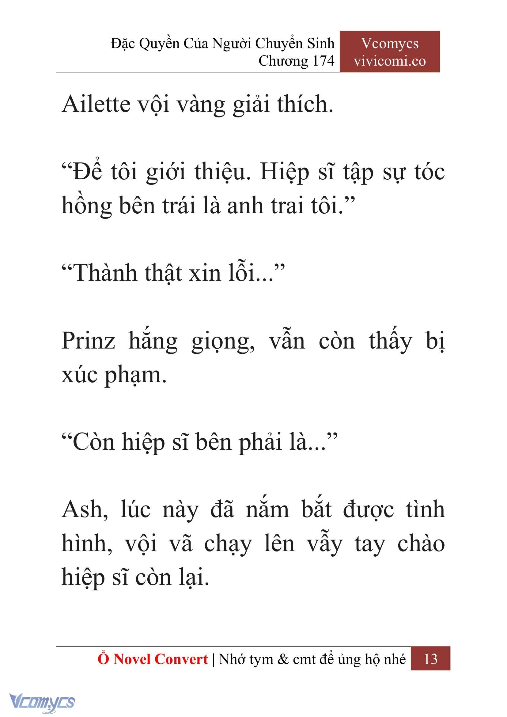 [Novel] Đặc Quyền Của Người Chuyển Sinh Chapter  174 - 16