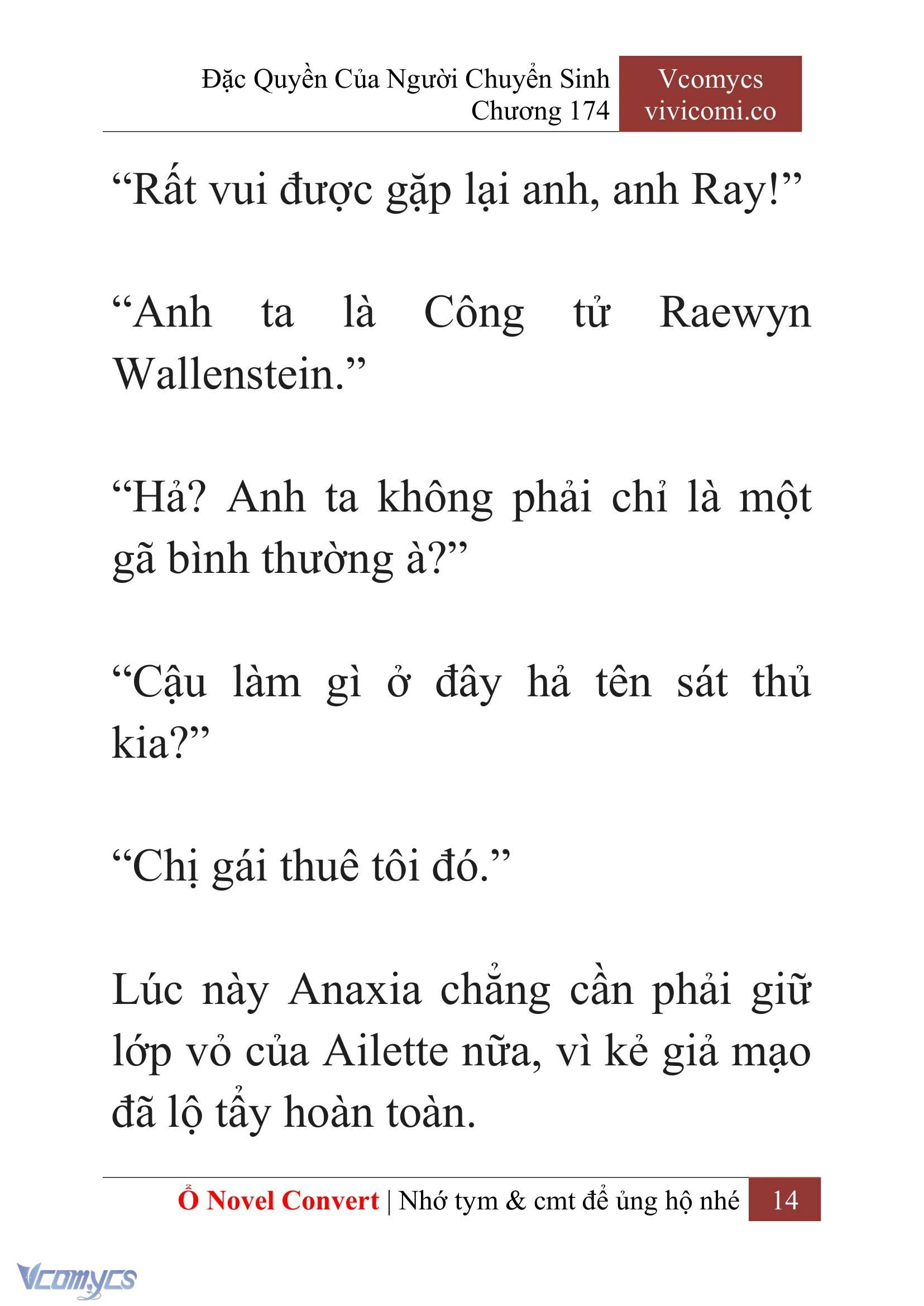 [Novel] Đặc Quyền Của Người Chuyển Sinh Chapter  174 - 17