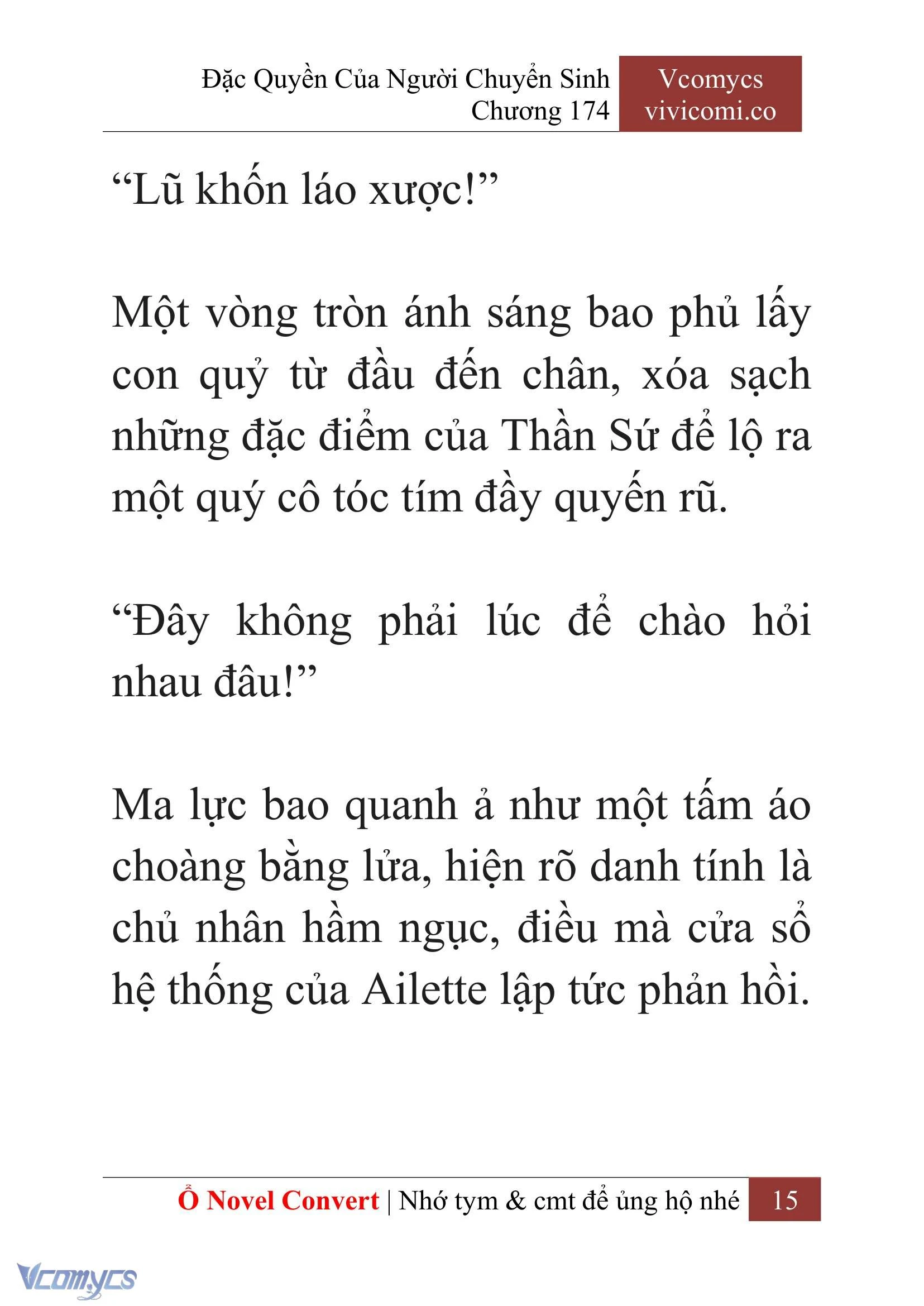 [Novel] Đặc Quyền Của Người Chuyển Sinh Chapter  174 - 18